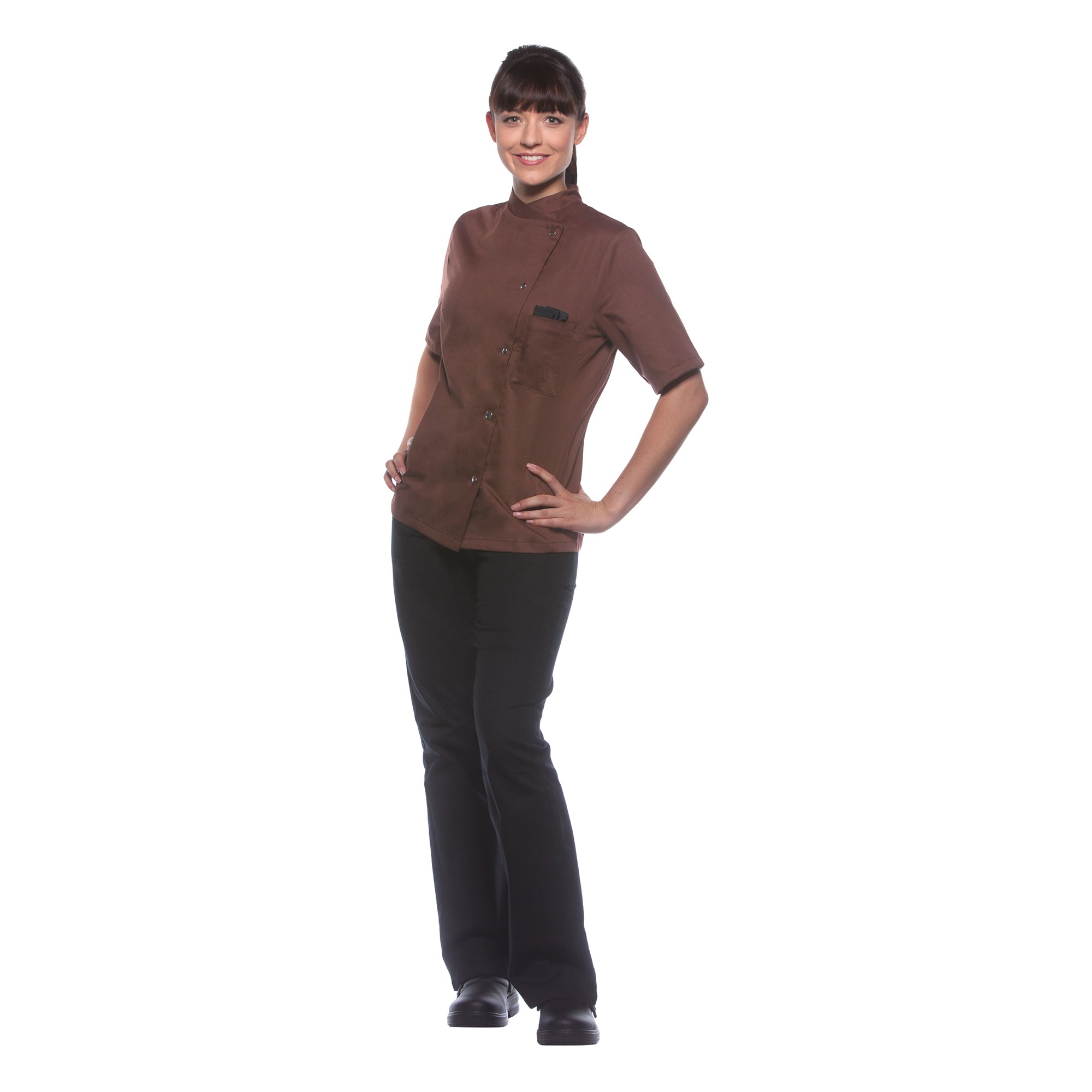 Karlowsky | Greta Women's cooking jacket - light brown - size: 34