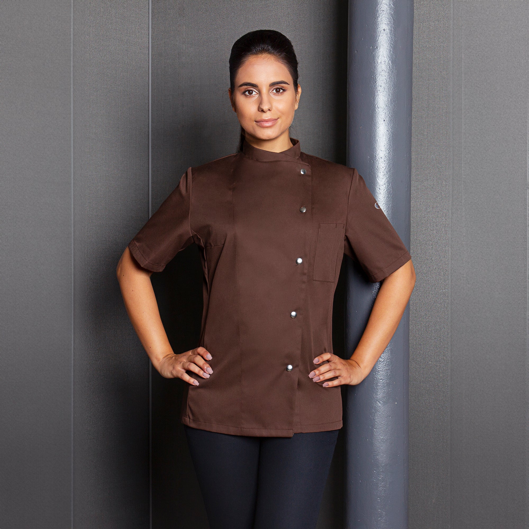 Karlowsky | Greta Women's cooking jacket - light brown - size: 34