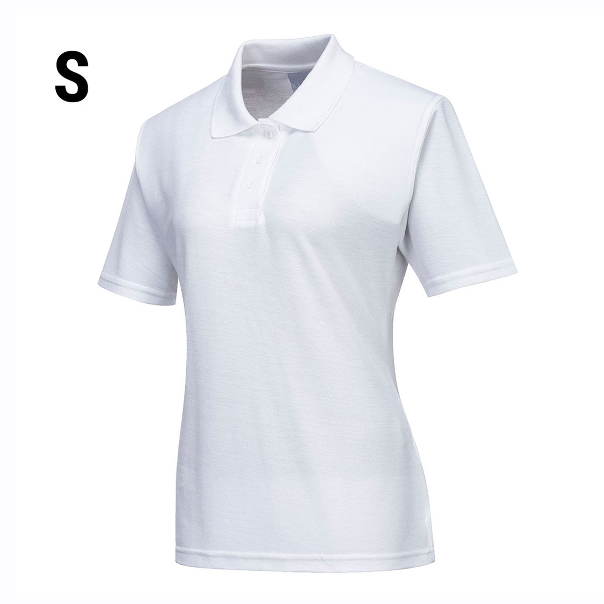 (5 pieces) Women's polo shirt - white - size: S