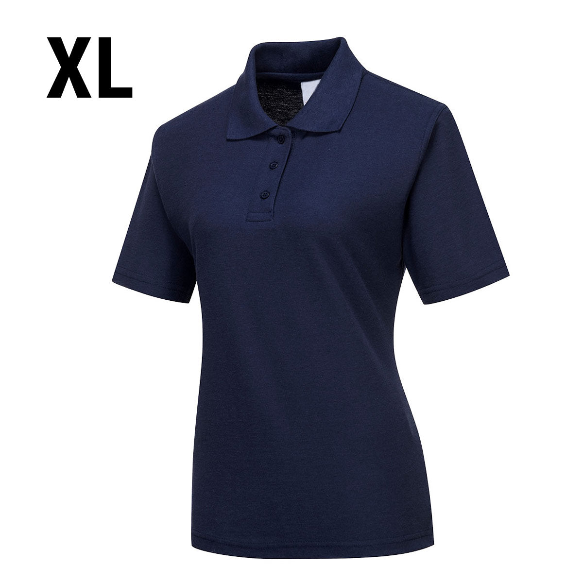 (5 pieces) Women's polo shirt - navy color - size: XL