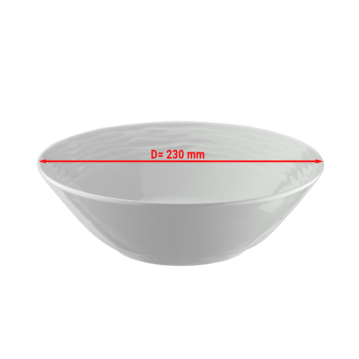 (12 pieces) SEA WAVE - dessert/salad bowl - Ø 23 cm