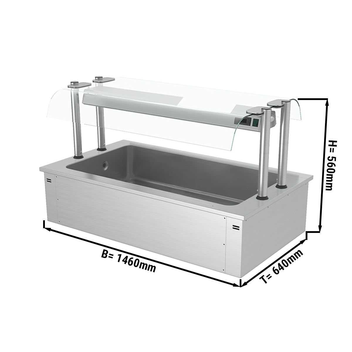 Built-in ice bath 1.5 m - D series