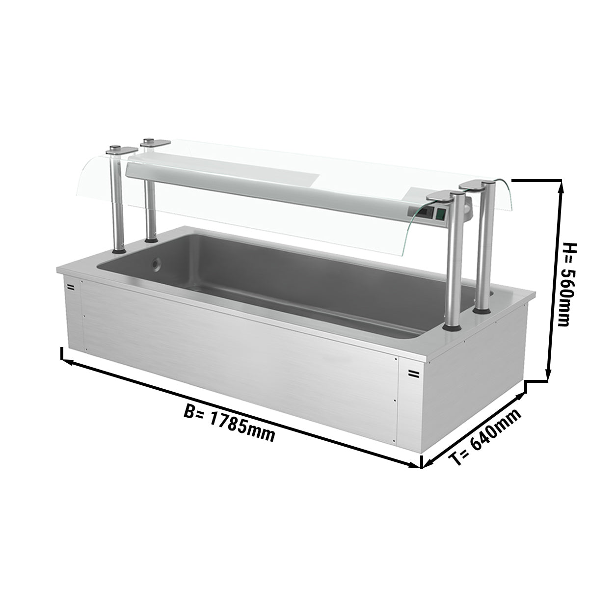 Built-in ice bath 1.8 m - D series