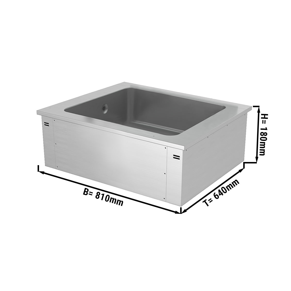 Built-in ice bath 0.8 m - A series