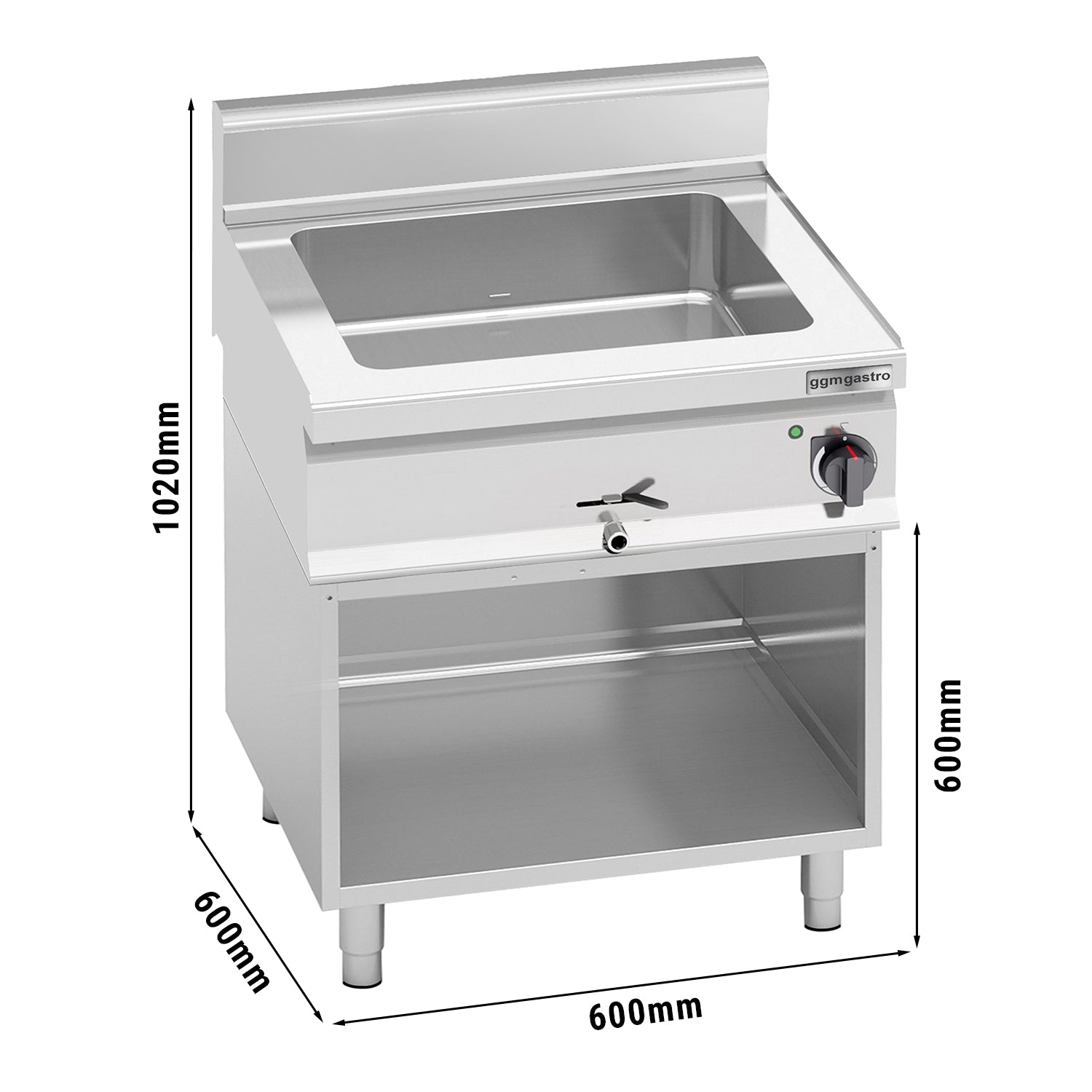 Electric Bainmarie Stove 6x1/4GN with subframe