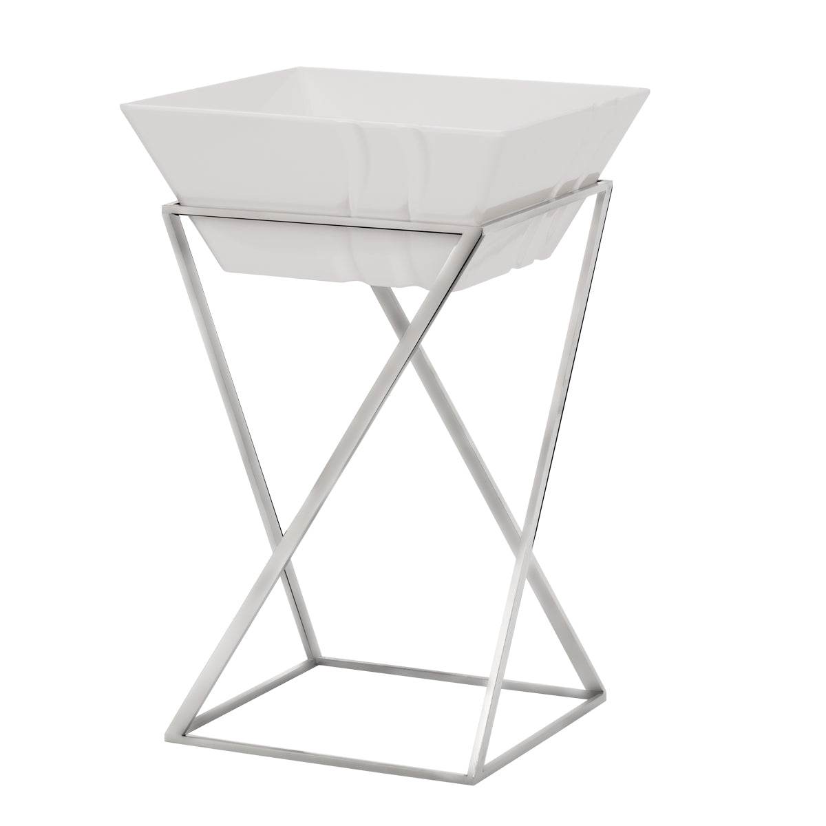 Cake stand/buffet - incl. 1 melamine bowl - square