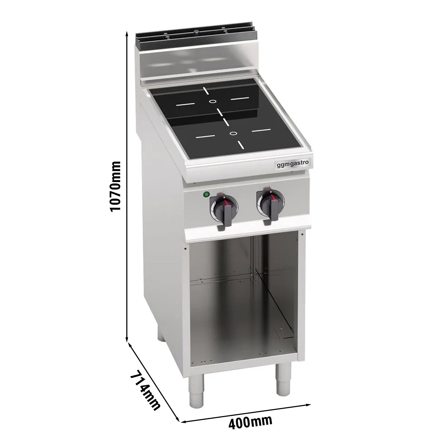 Индукционна готварска печка - 2 котлона (7 kW)
