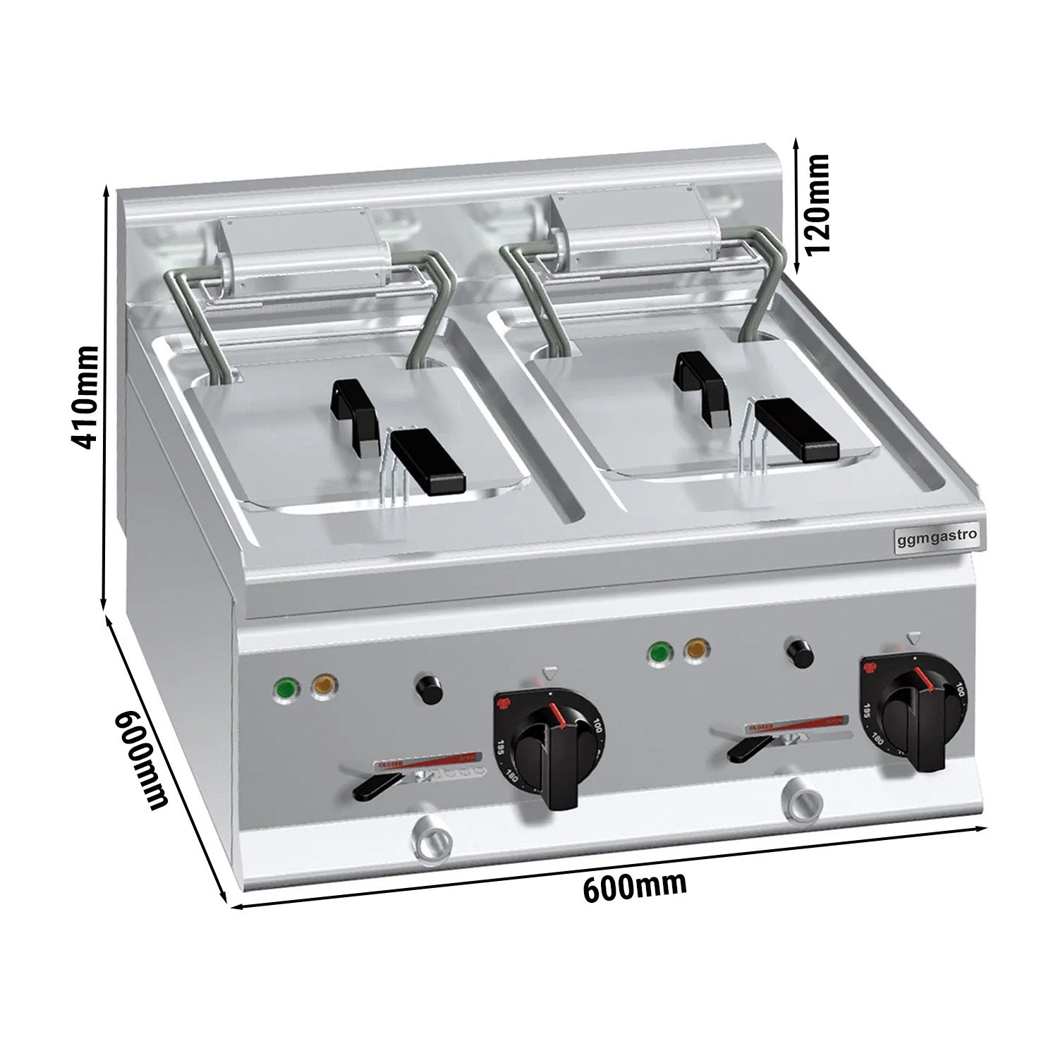 Electric fryer 10+10 liters (18 kW)