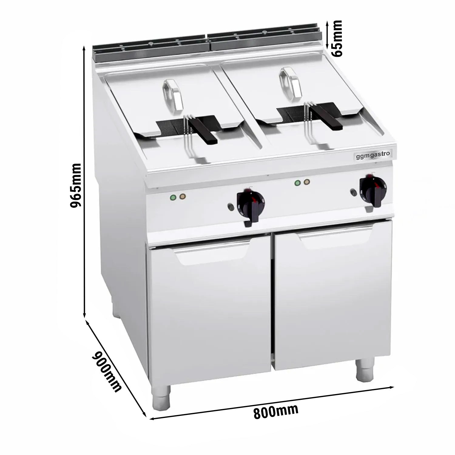 Electric fryer 22+22 liters (44 kW)