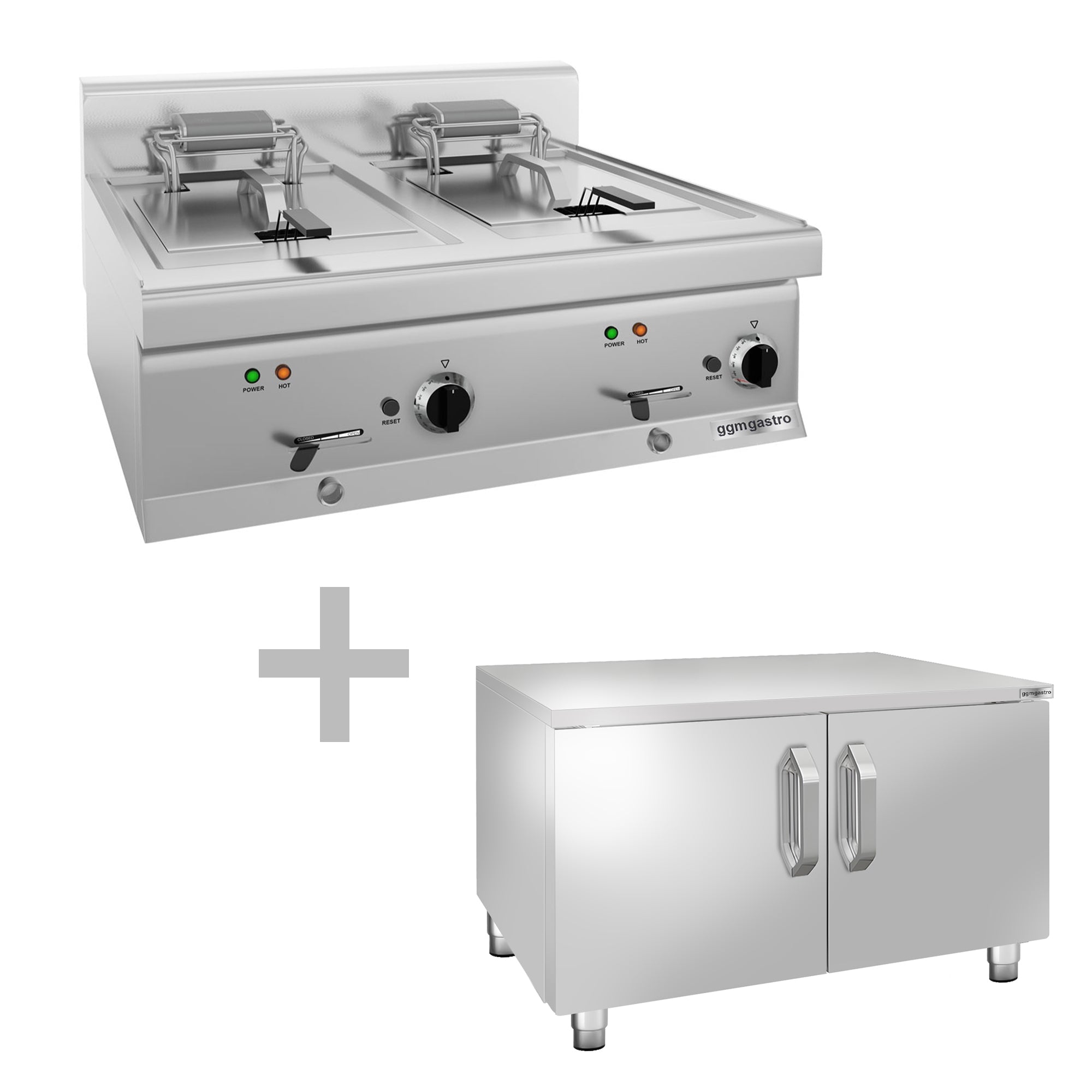 Electric fryer 10+10l. (18kW) + base