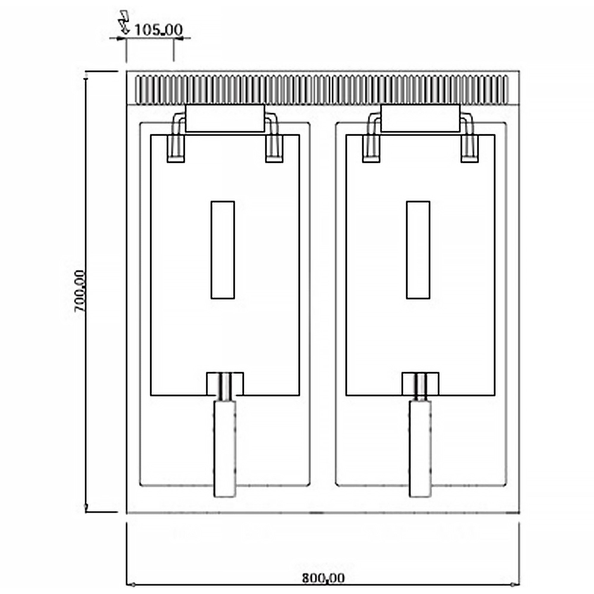 Електрически фритюрник 10+10л (18kW)