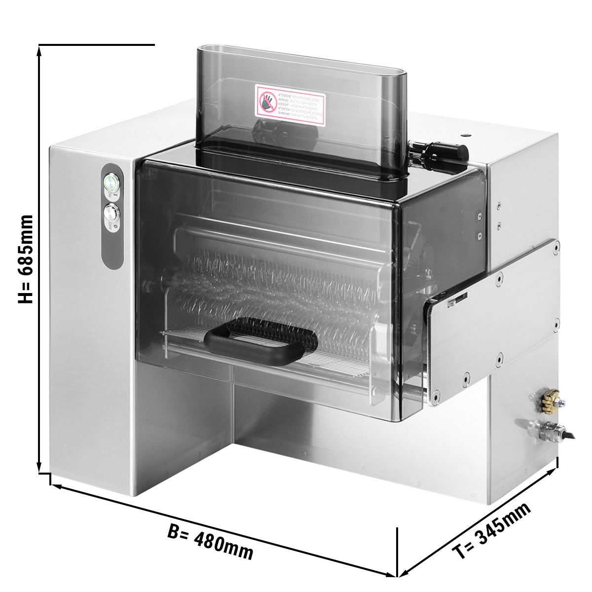 Electric meat tenderizer - roll width: 250 mm