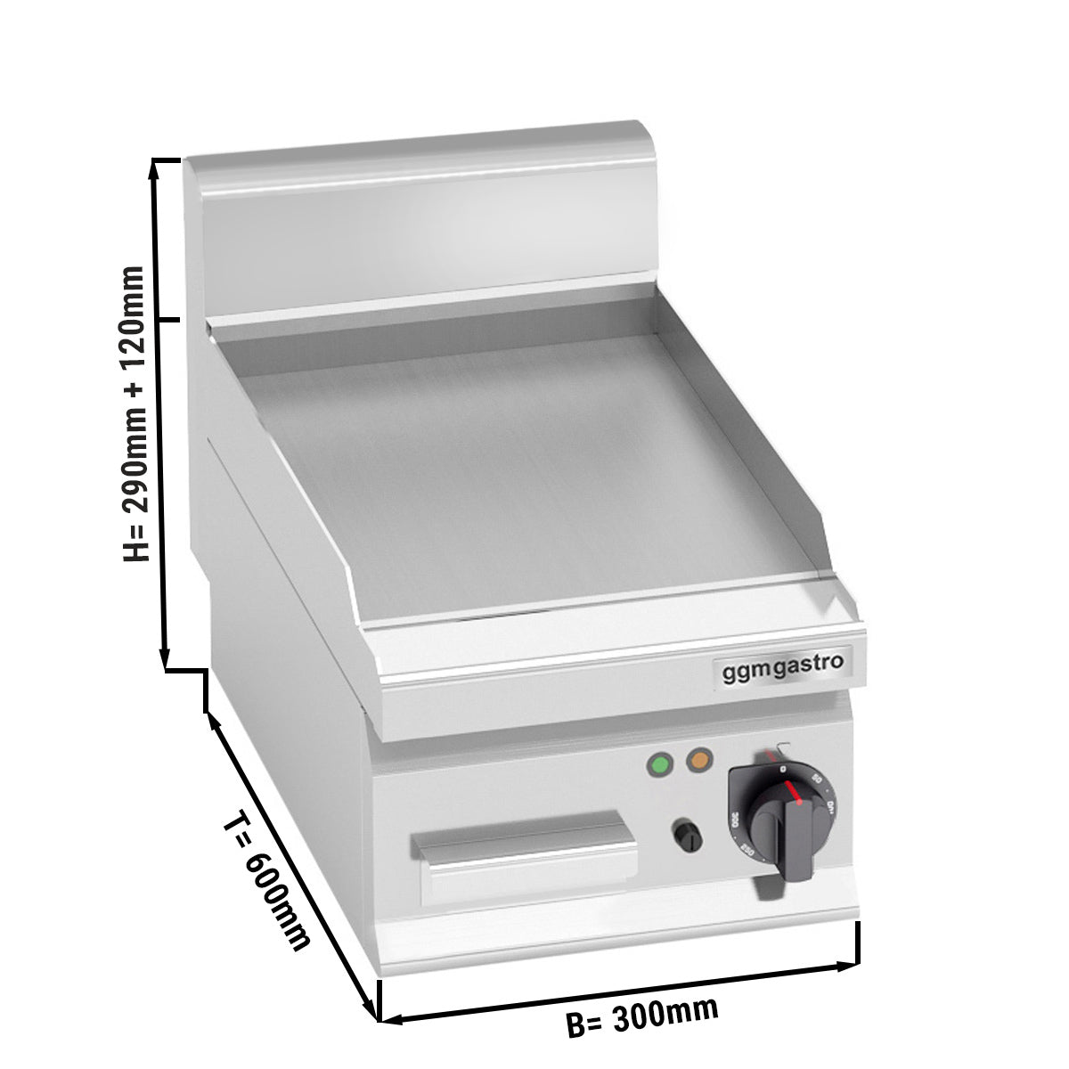 Electric griddle - smooth (4 kW)