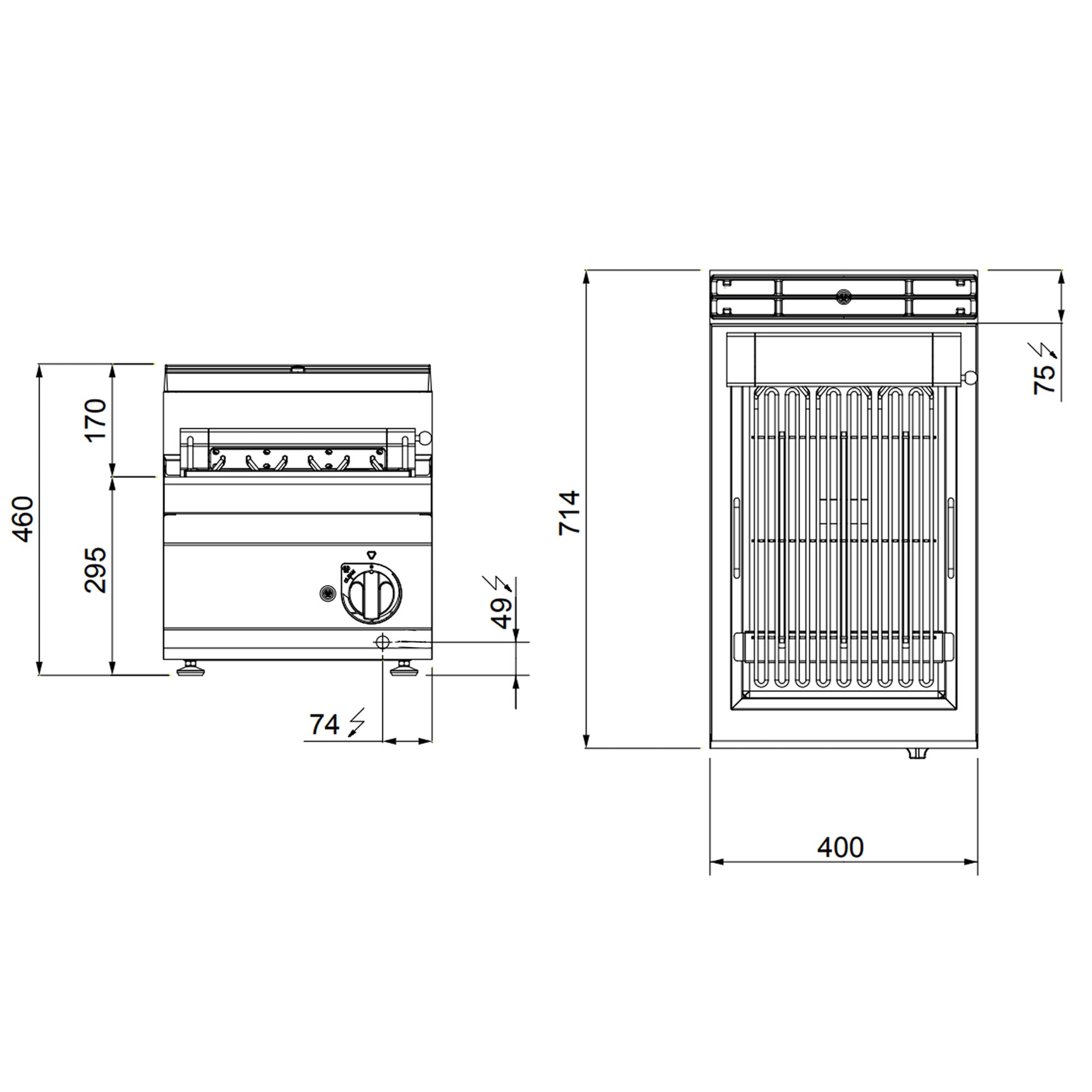 Eлектрически грил (4 kW)