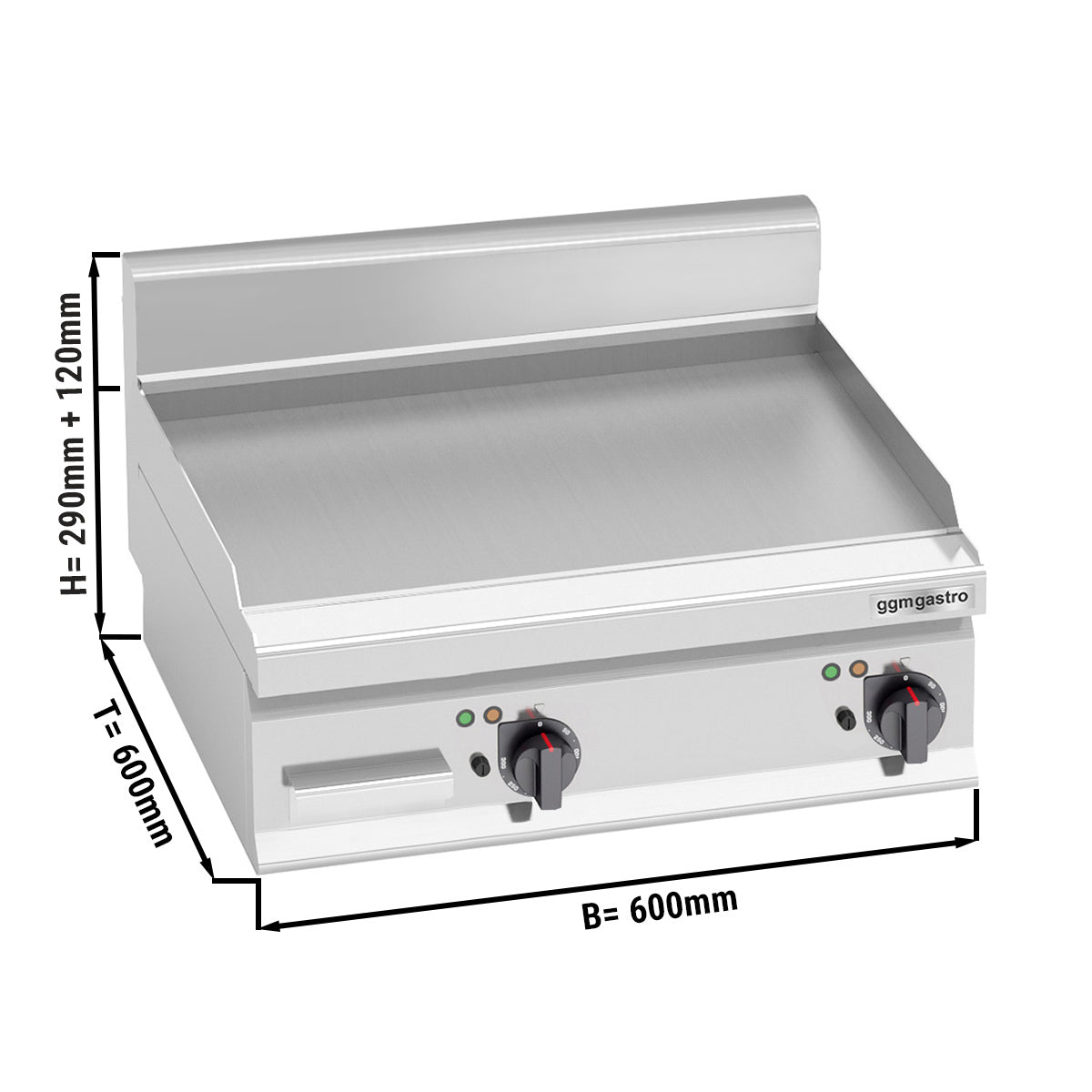 Electric griddle - smooth (8 kW)