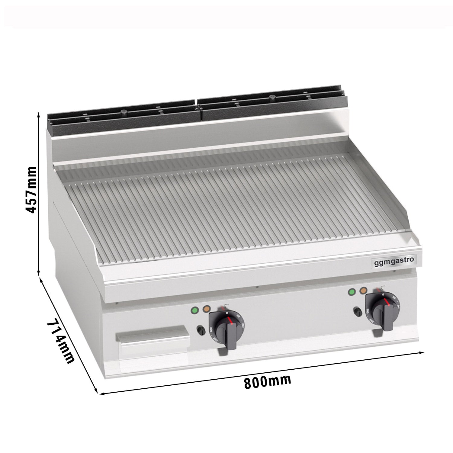 Electric Frying Plate - Ribbed (9.6 kW)