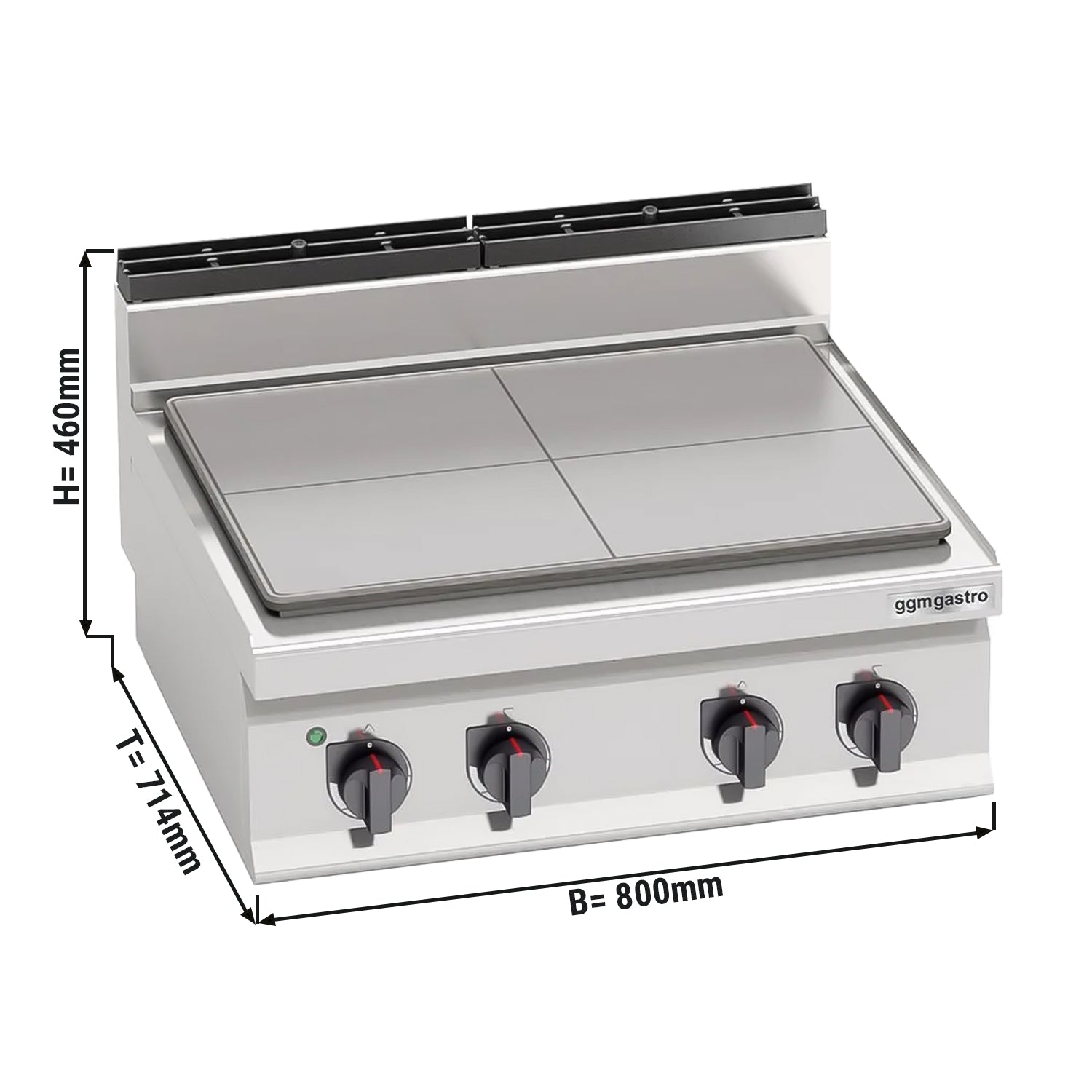 Stove with heating plates (9 kW)