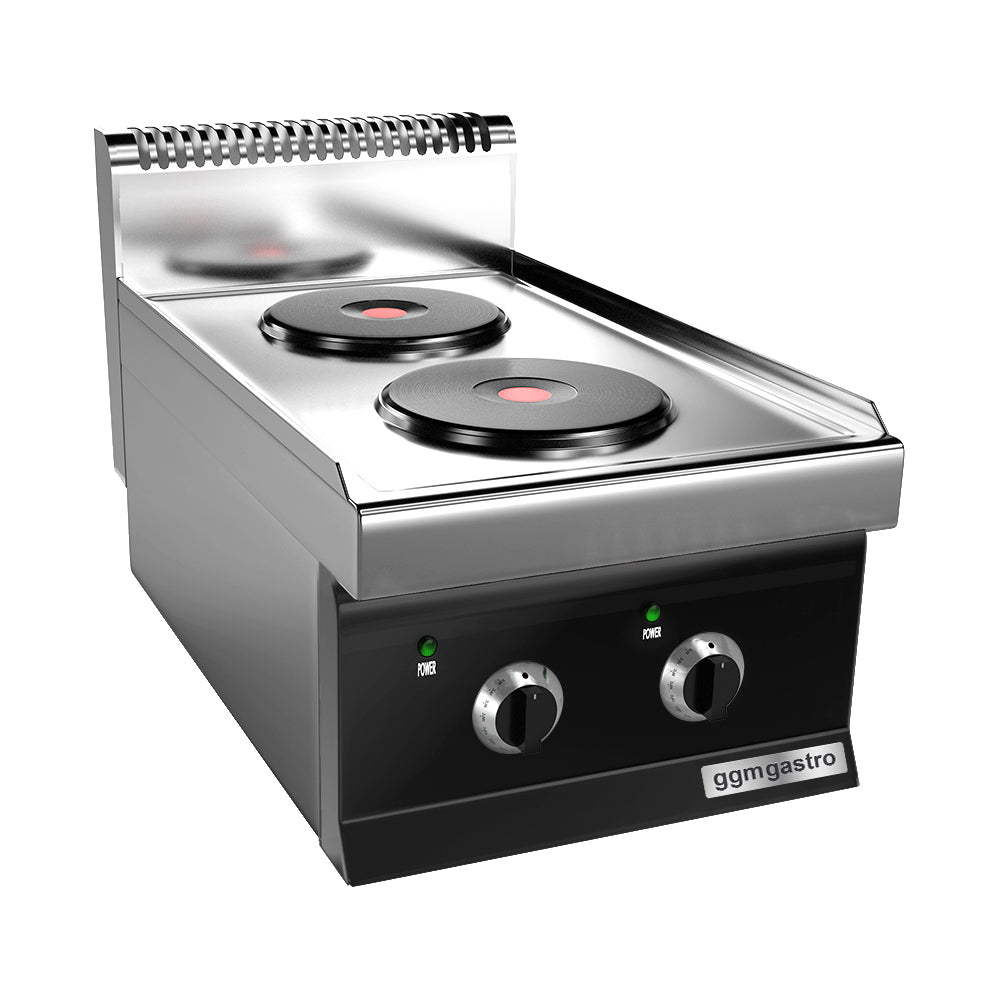 Electric hobs with 2 round plates (4.6 kW)