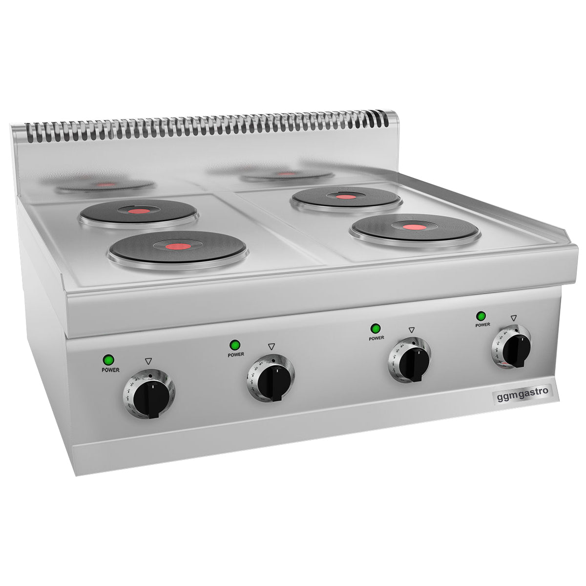 Electric stove 4x plates round (8.6 kW)