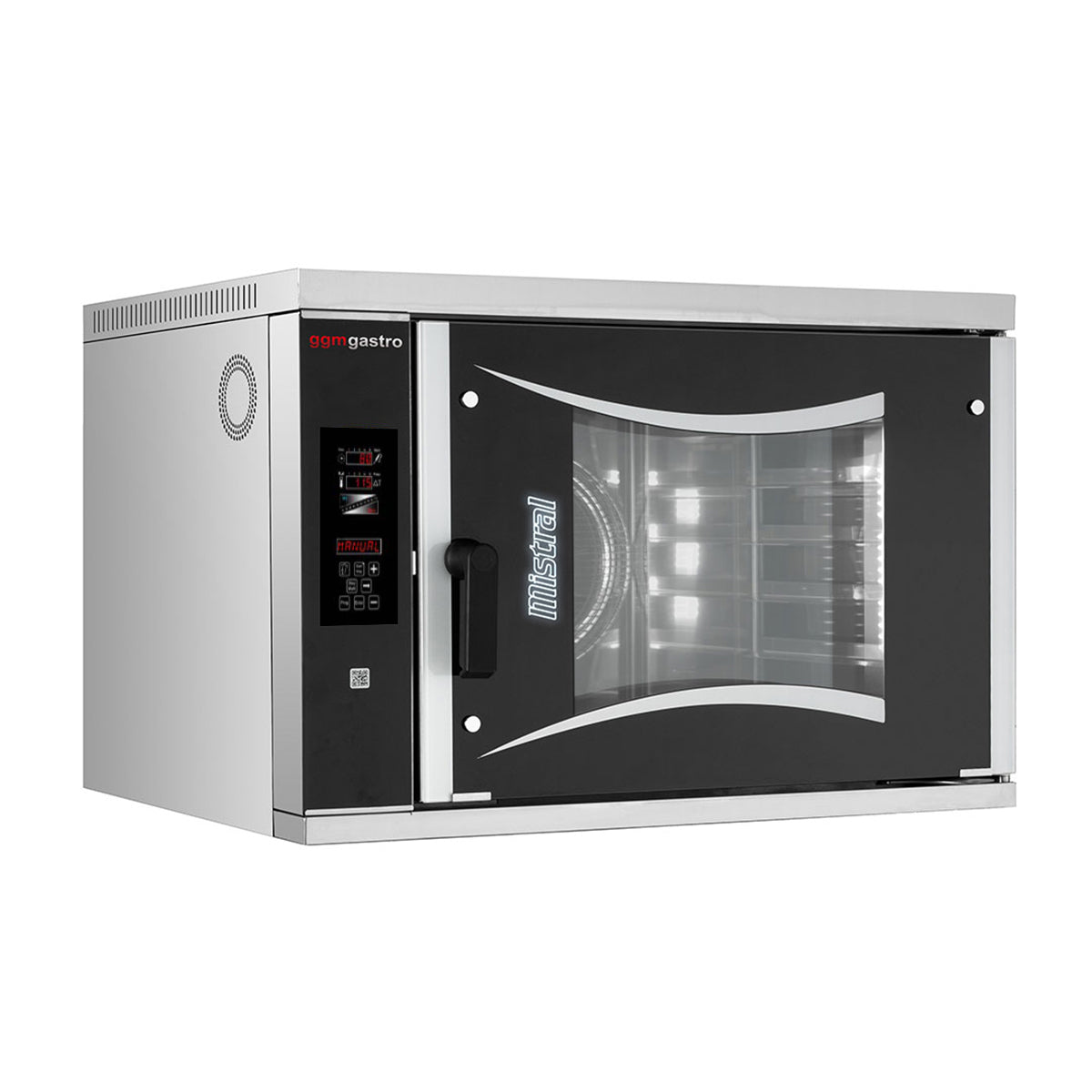 Hot air electric oven Digital - 6x BG 60 x 40 cm - incl. 2 pizza ovens/panel, cover and bottom frame