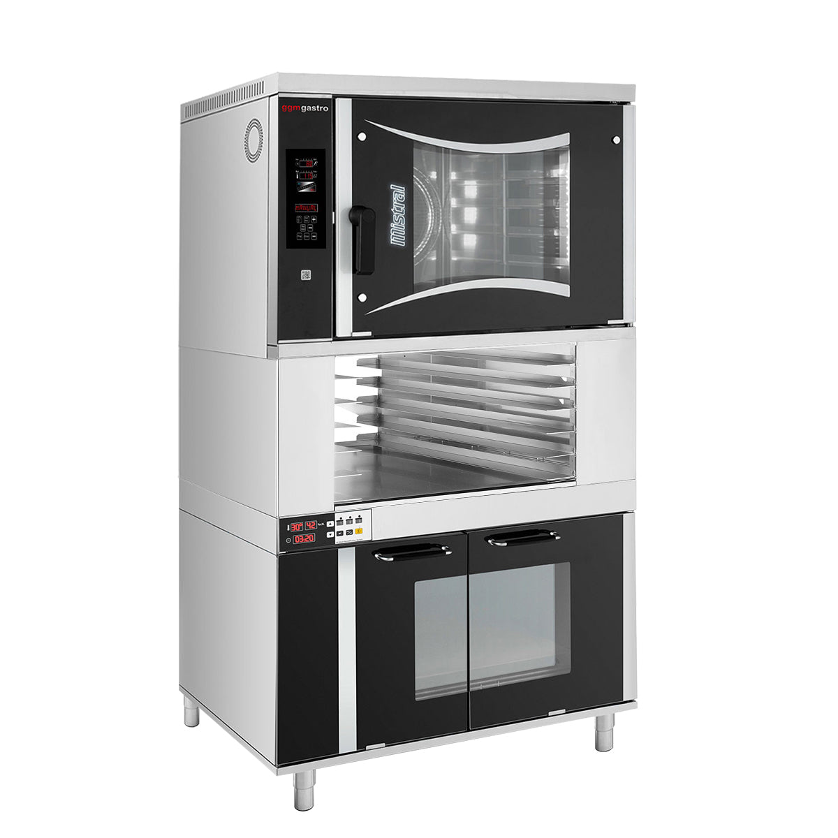 Hot air electric oven Digital - 6x BG 60 x 40 cm - incl. corrector and stand