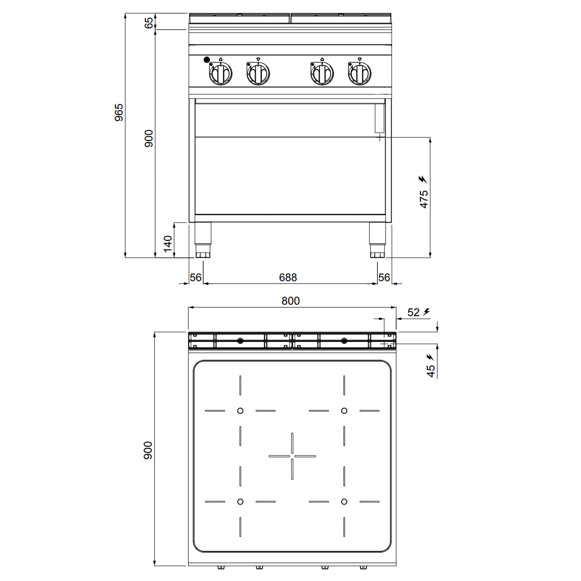 4х инфрачервени котлони (16 kW)