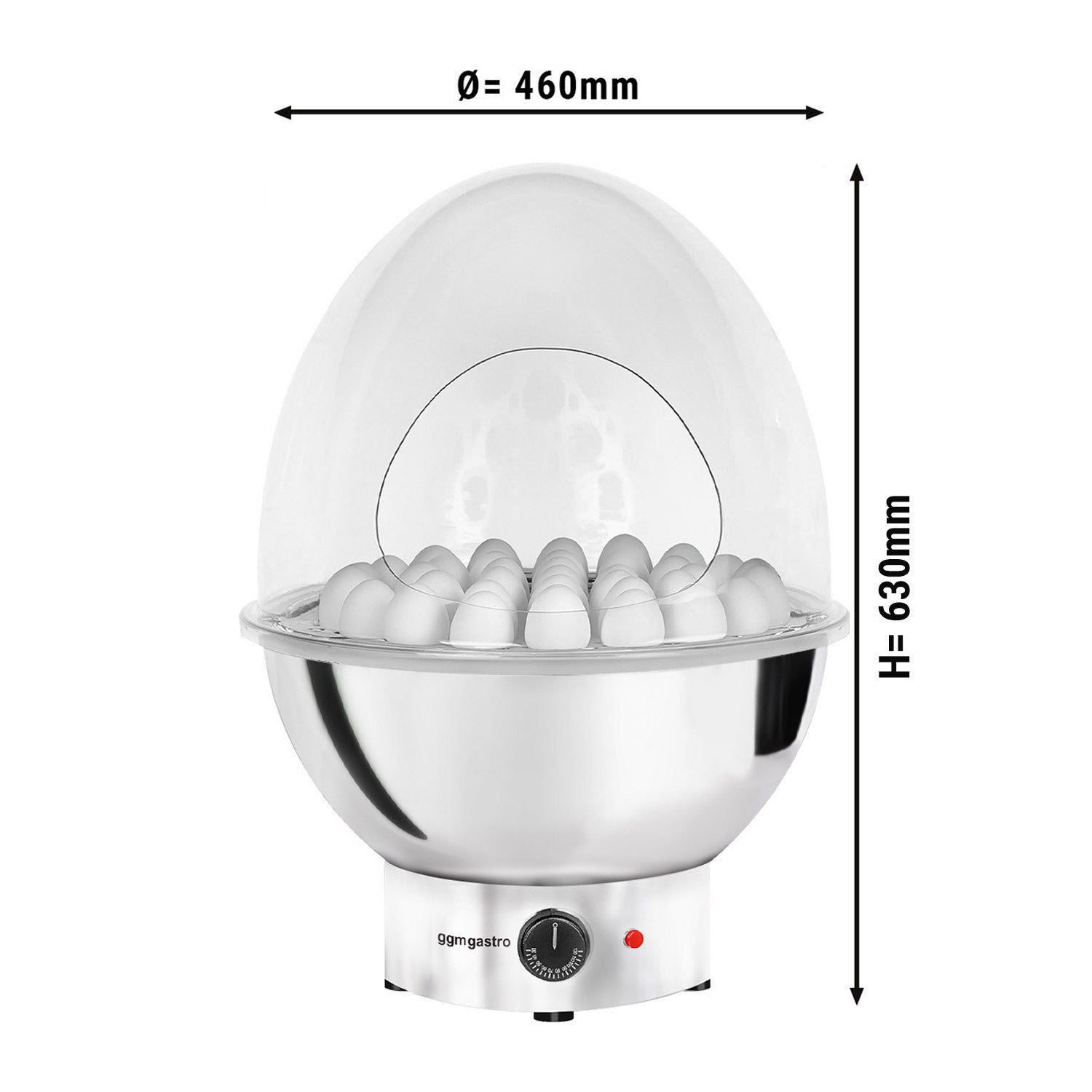 Egg boiler / buffet egg warmer - for 37 eggs