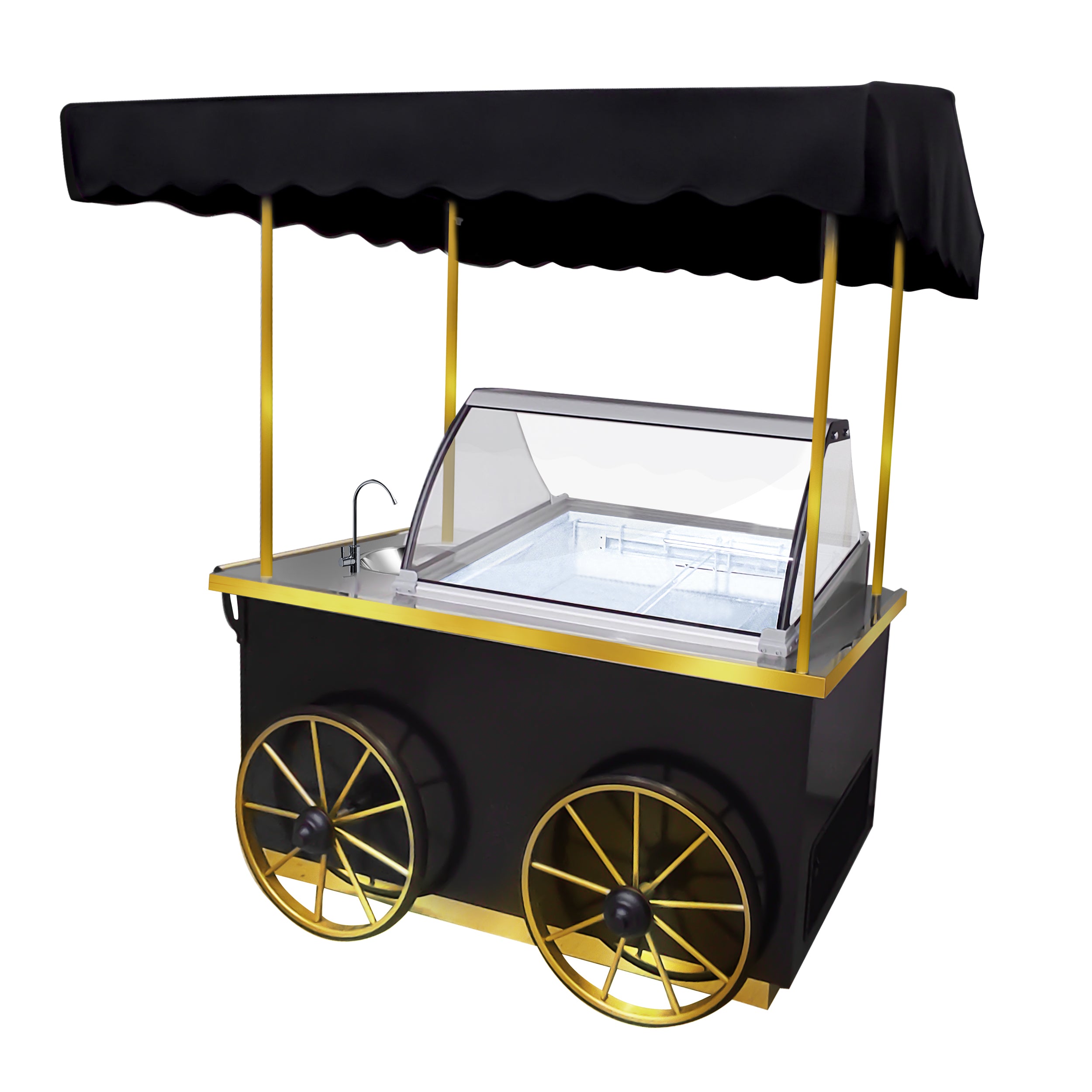 Mobile ice cream van with ice cream counter / ice cream van - 1.9 m