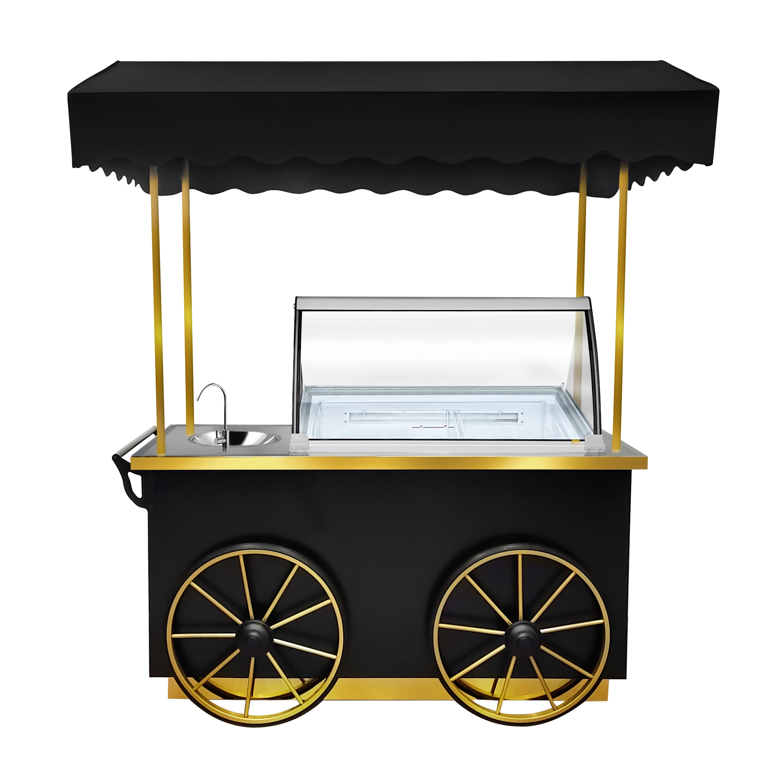 Mobile ice cream van with ice cream counter / ice cream van - 1.9 m