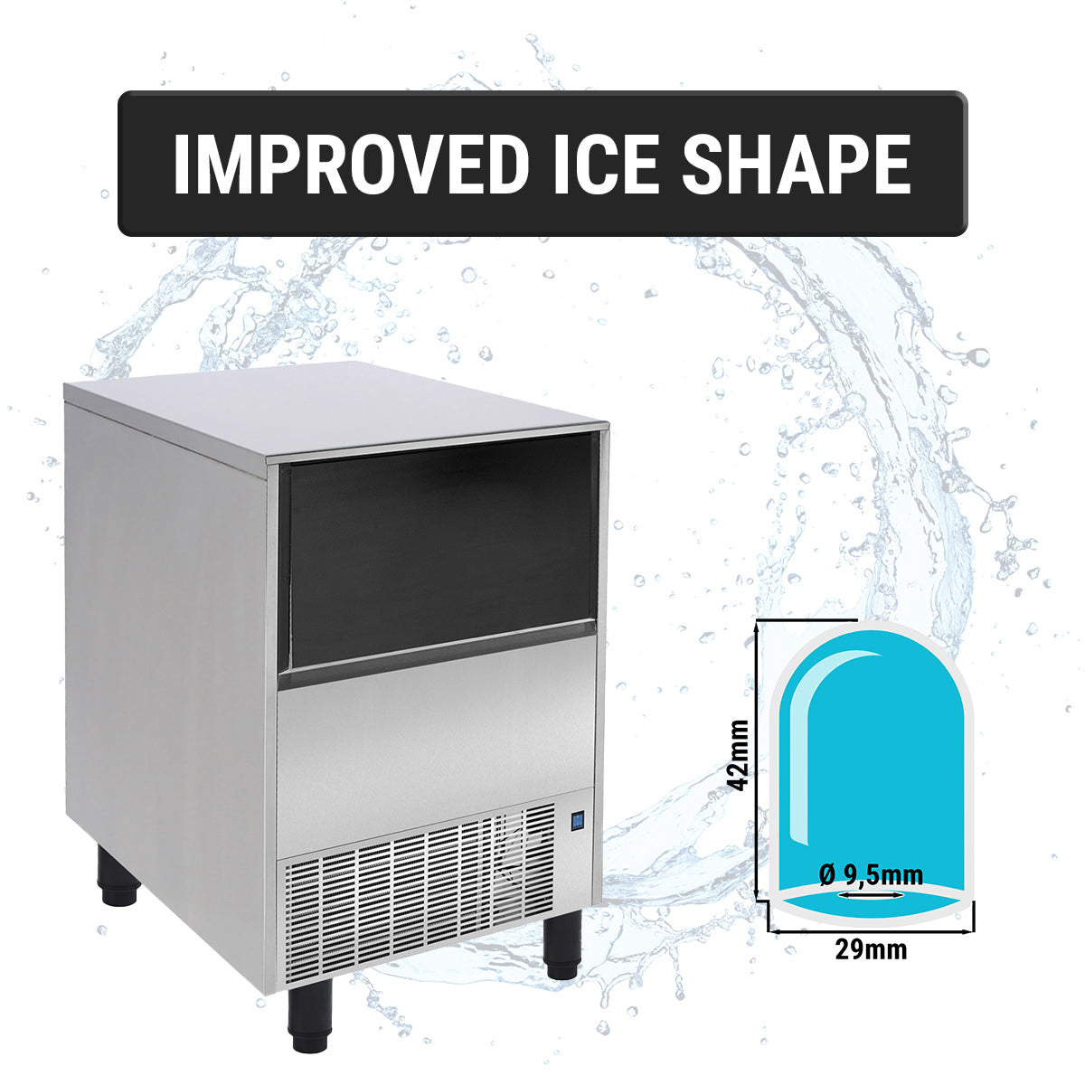 Ice cube machine 51 kg / 24 h