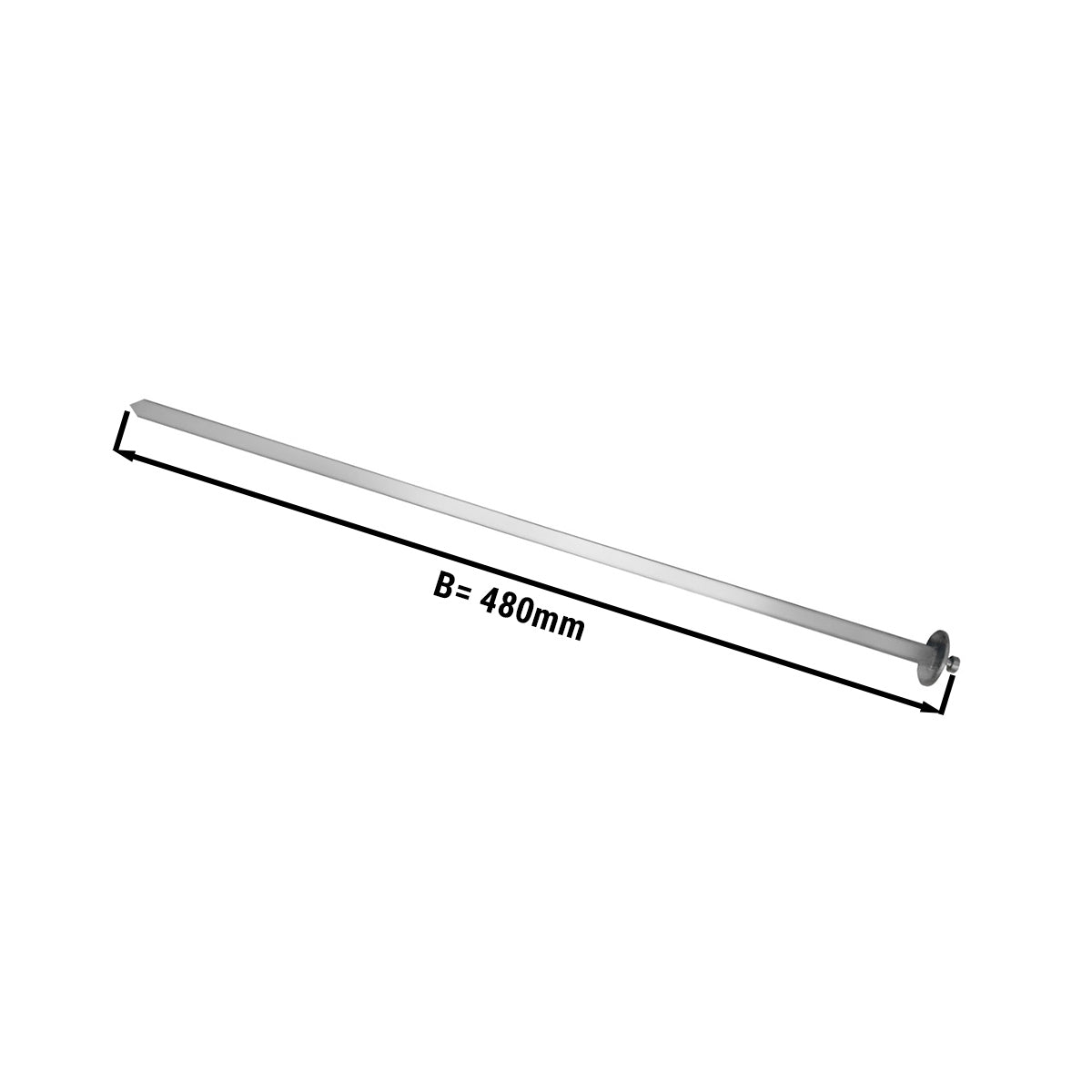 Stainless steel skewer for mini chicken grill machines