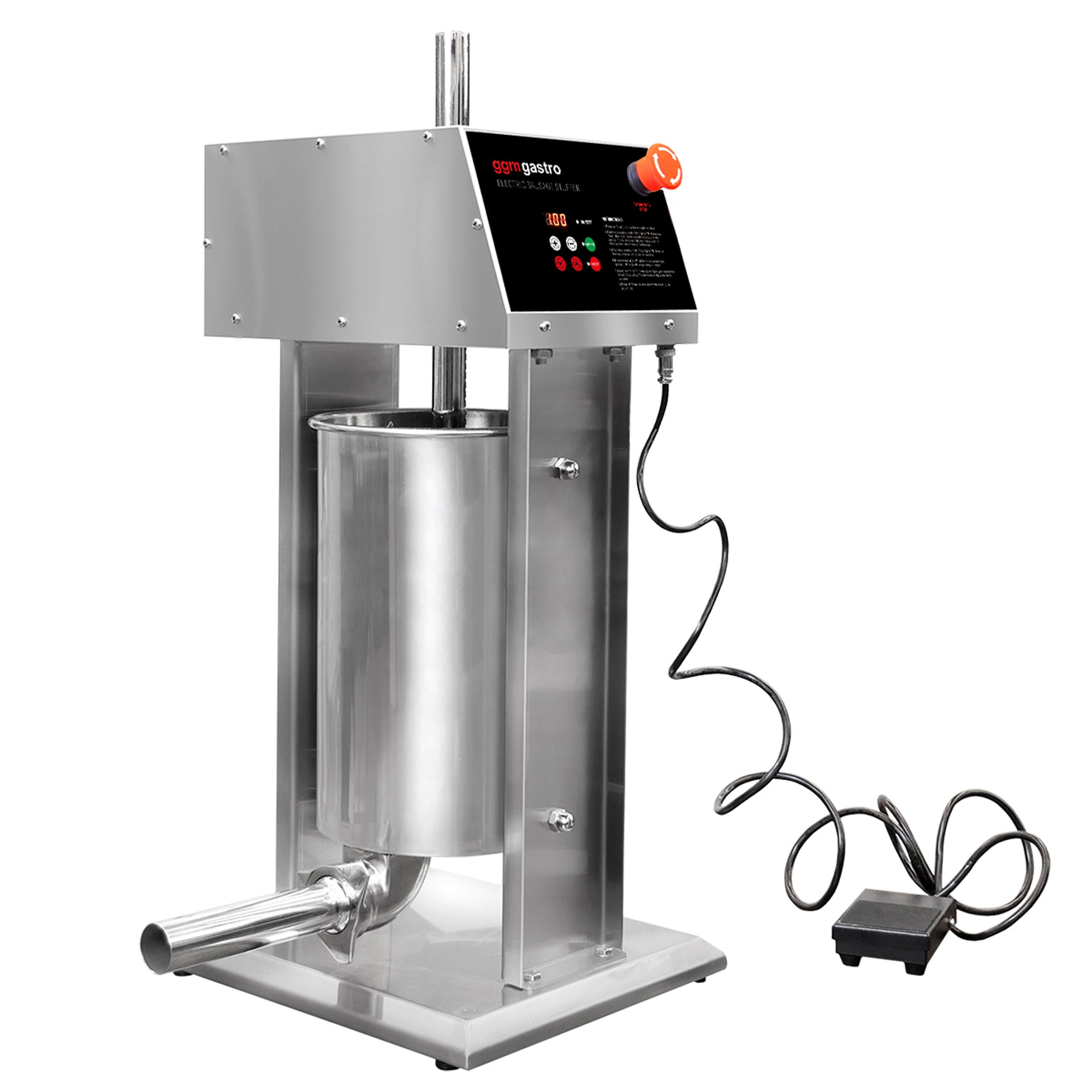 Електрическа машина за пълнене на колбаси от неръждаема стомана (стояща)