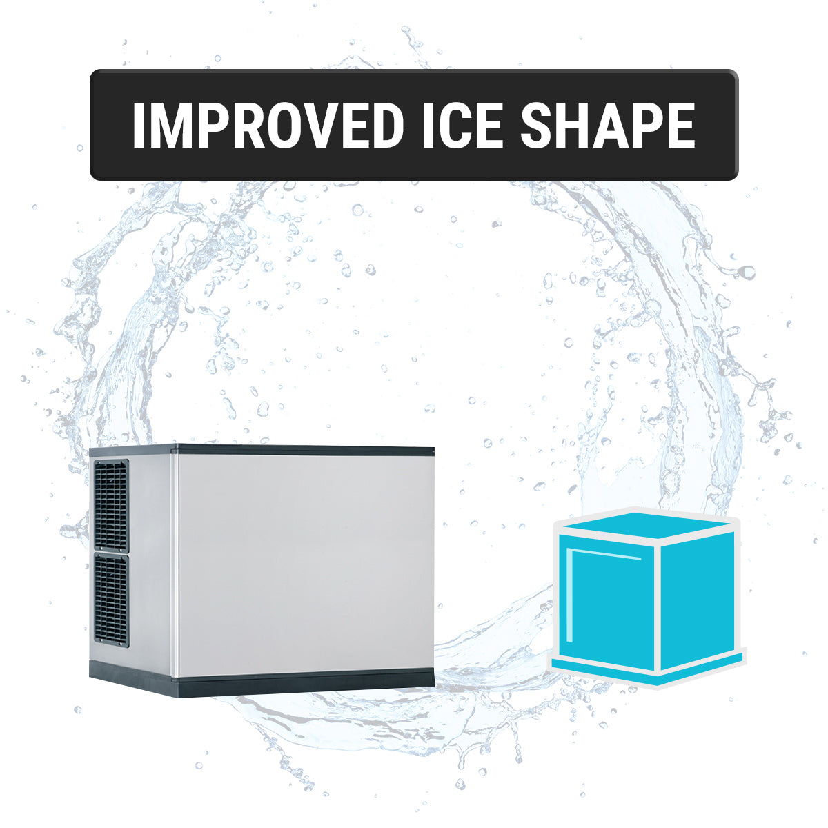 Ice cube machine 212 kg / 24 h