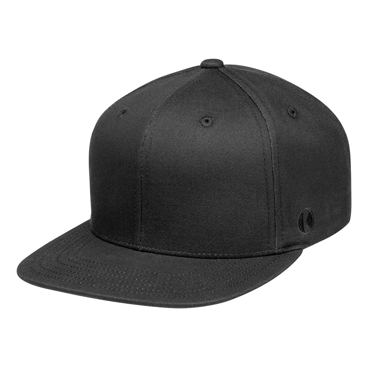 (5 pieces) Flat hat Classic - Black