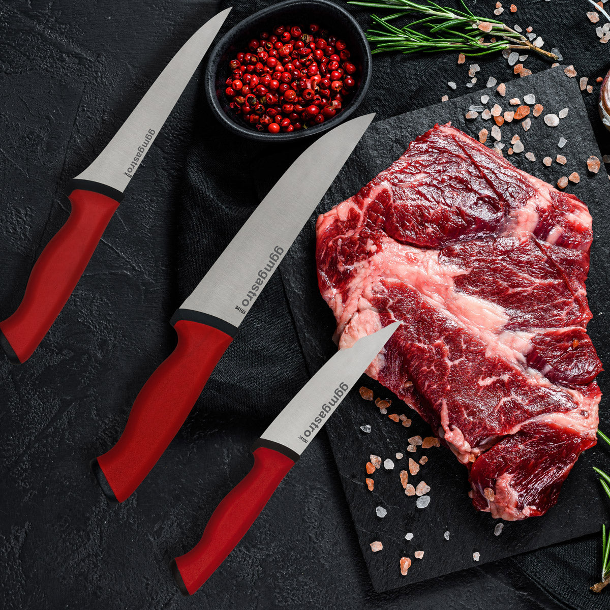 Комплект ножове за месо Duo Professional - вкл. кост - 3 бр