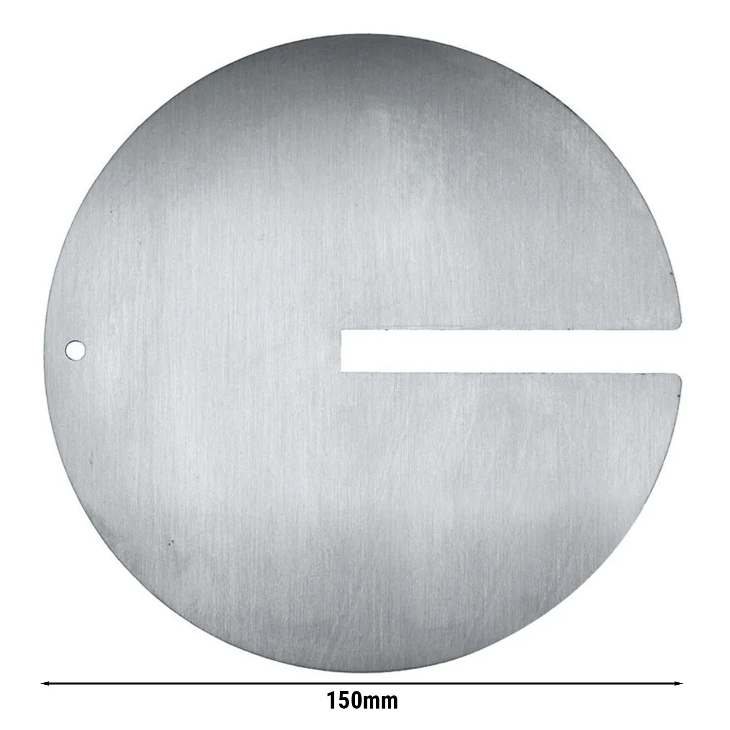 Meat plate for a kebab skewer with a slot - Ø 150 mm