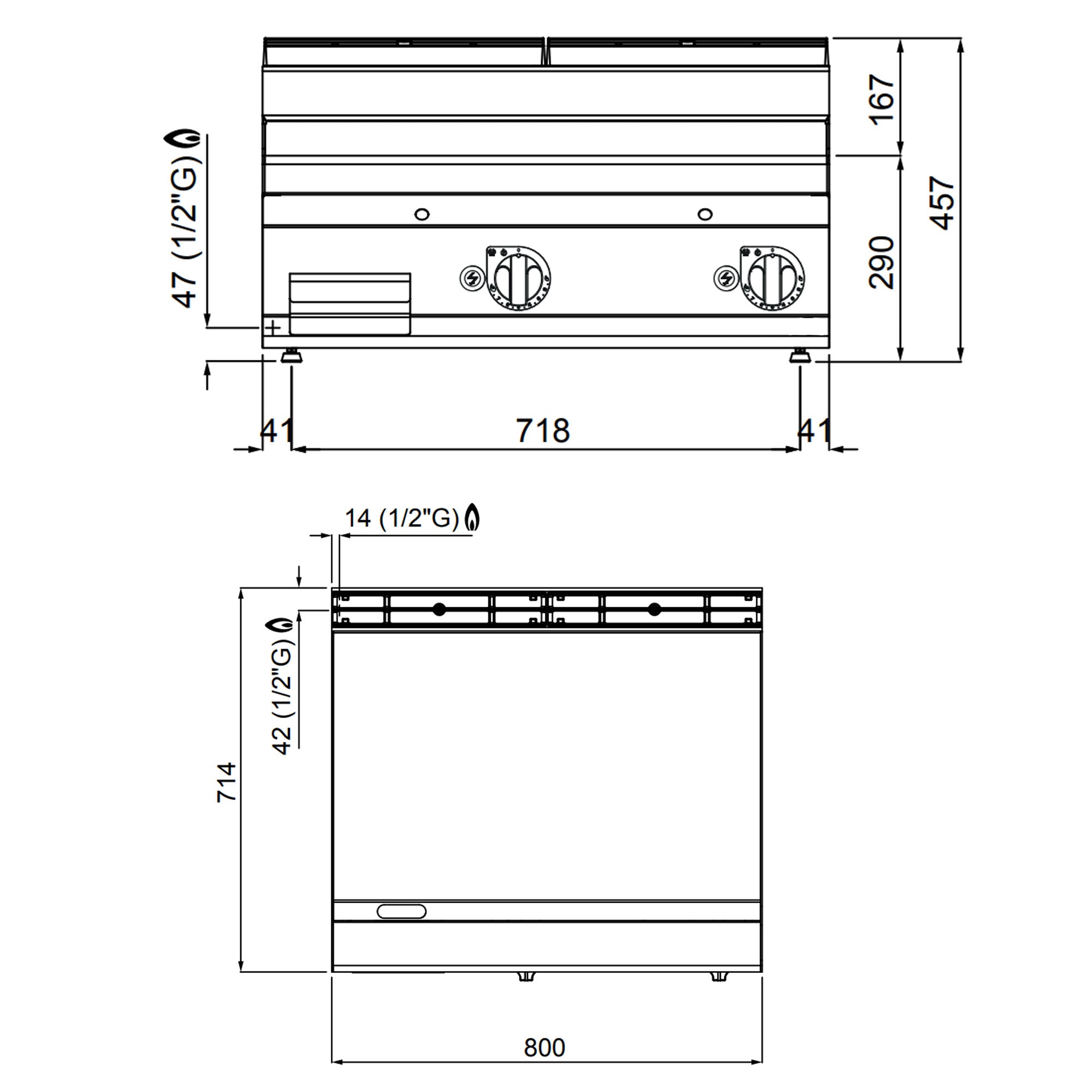 Газов котлон - гладък - гланцово покритие (13,8 kW)