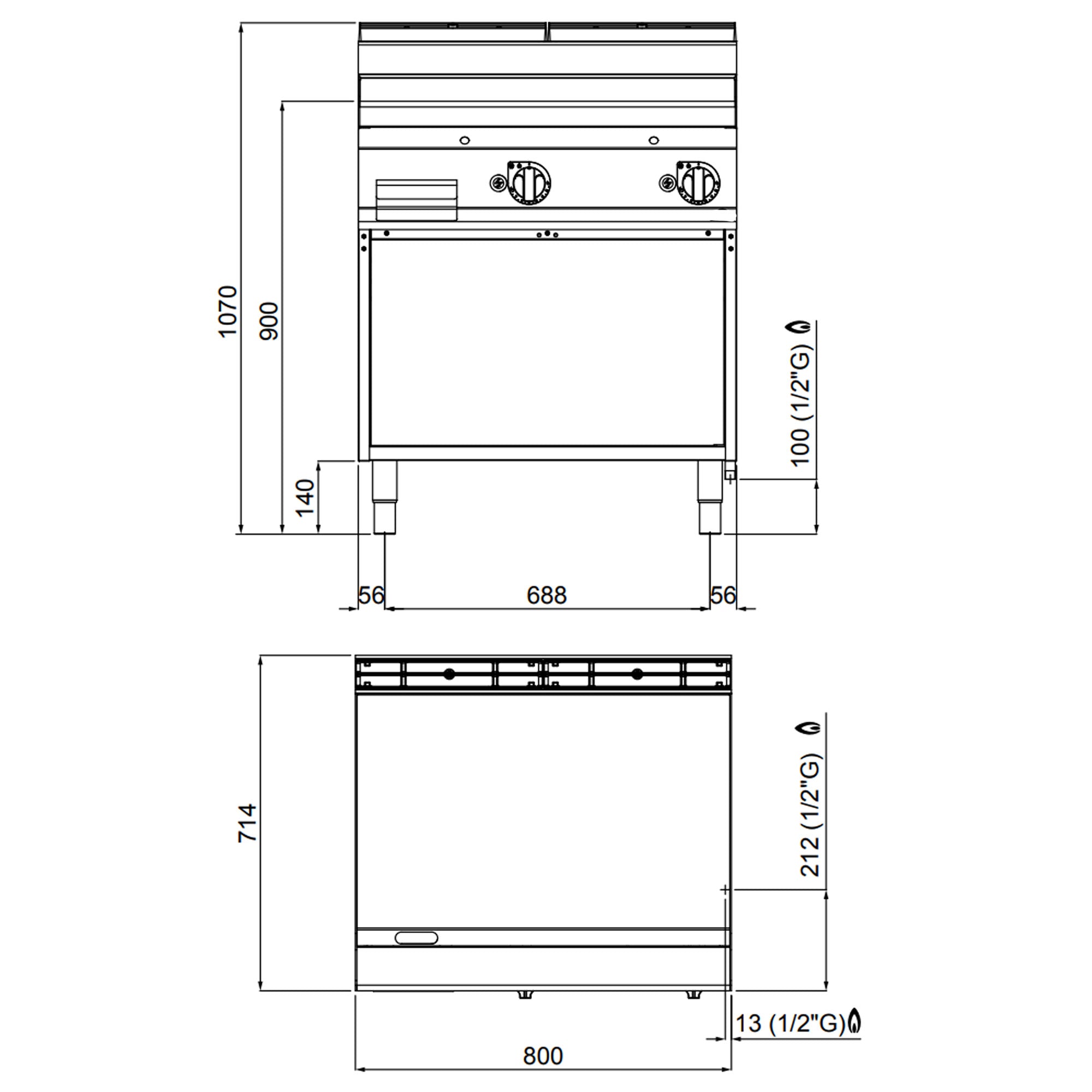 Газов котлон - гладък - гланцово покритие (13,8 kW)