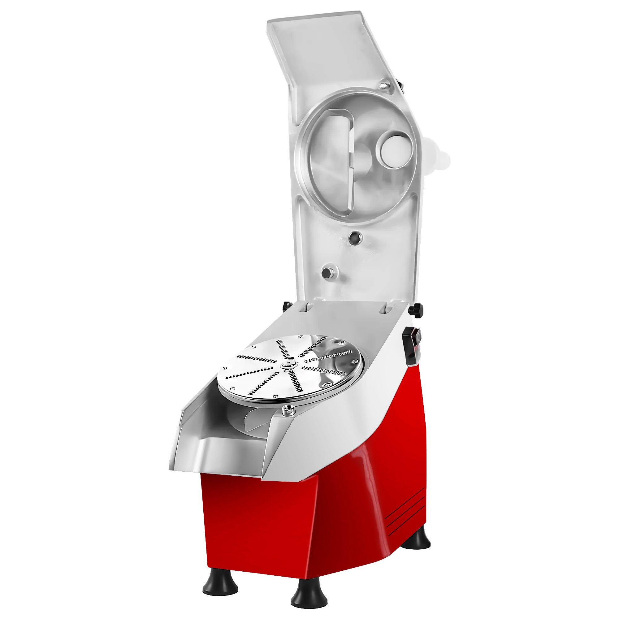 Vegetable slicer - 550 W - red - with 5 cutting discs