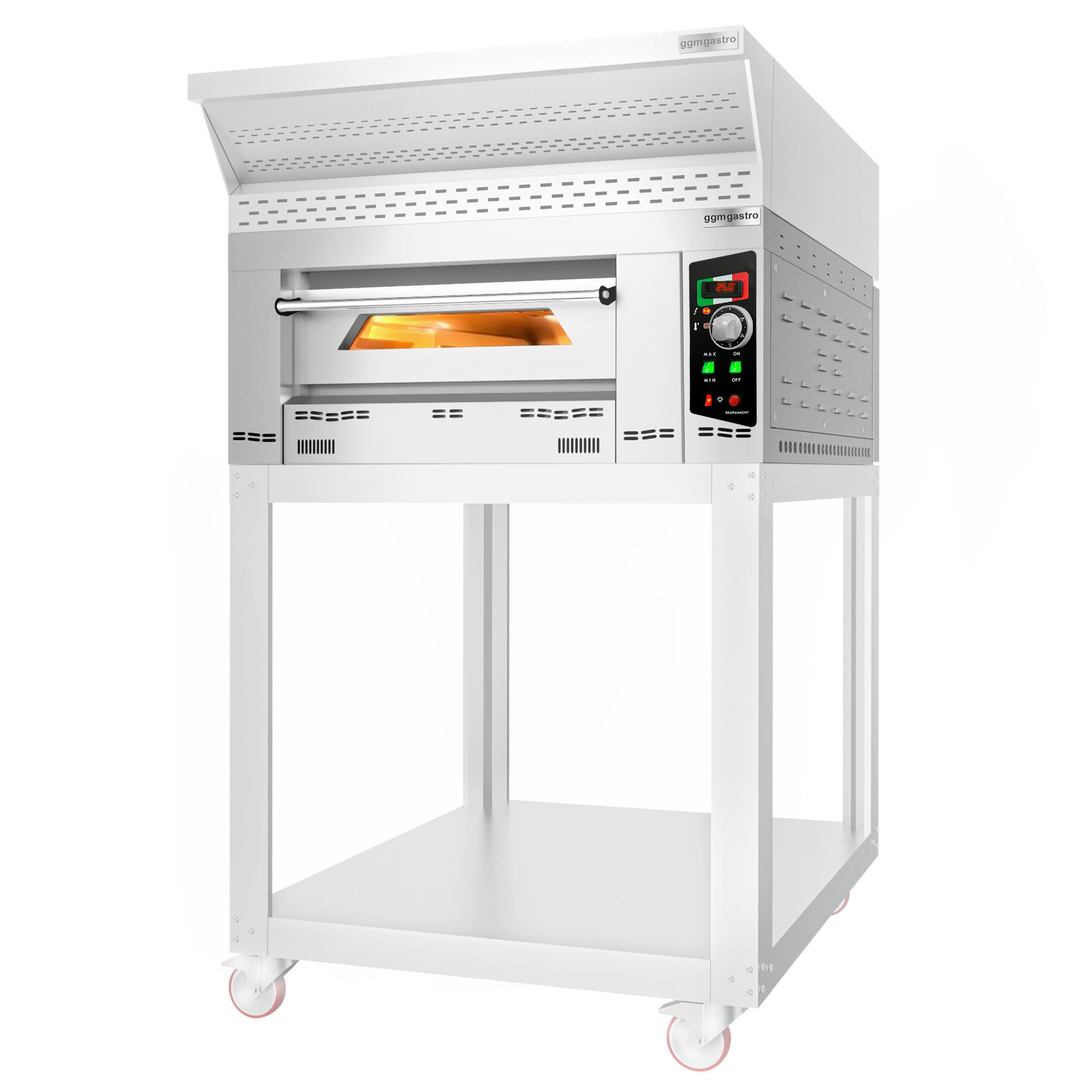 Gas pizza oven 6x 34 cm (depth)