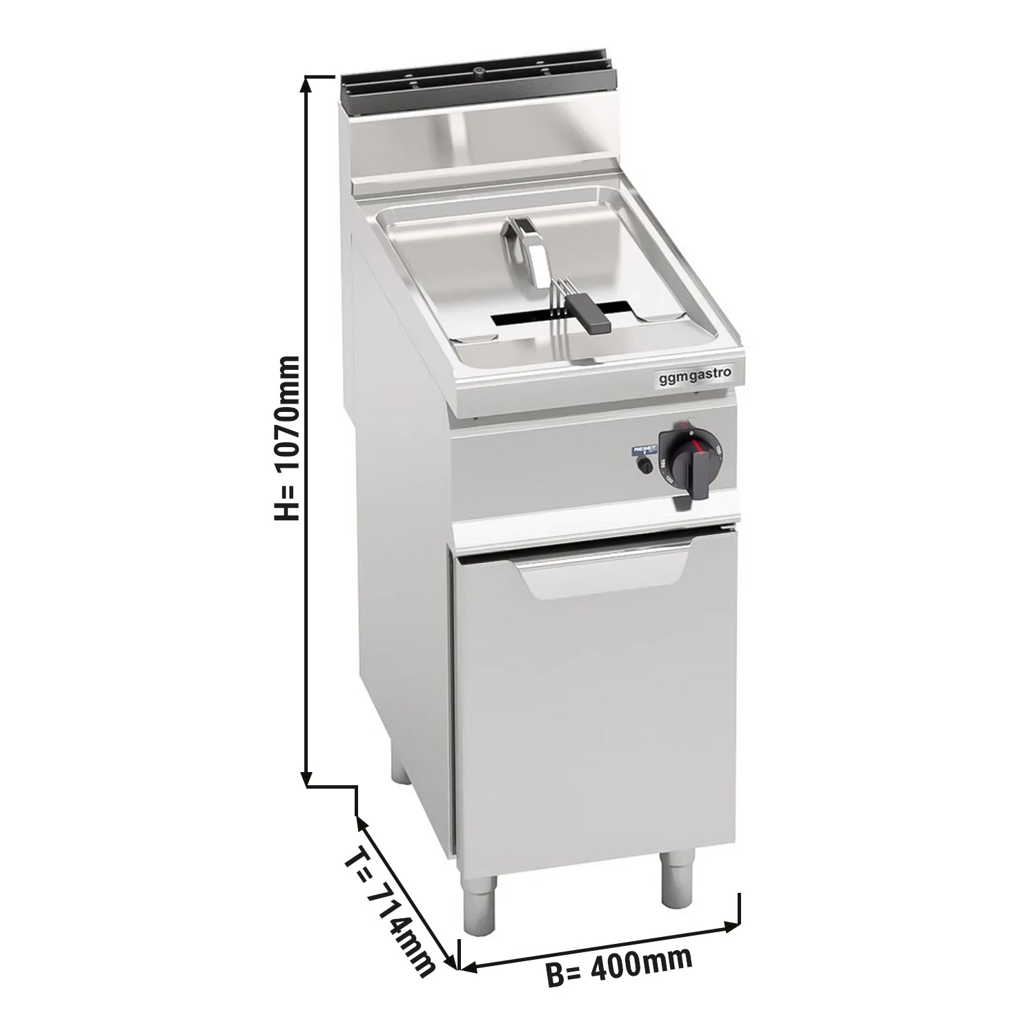 Gas fryer 10 liters (6.9 kW)