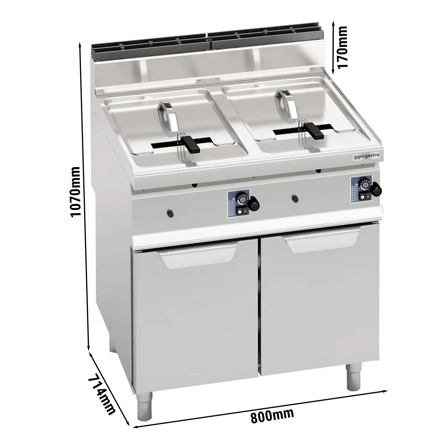 Gas fryer 10+10 liters (13.8 kW)