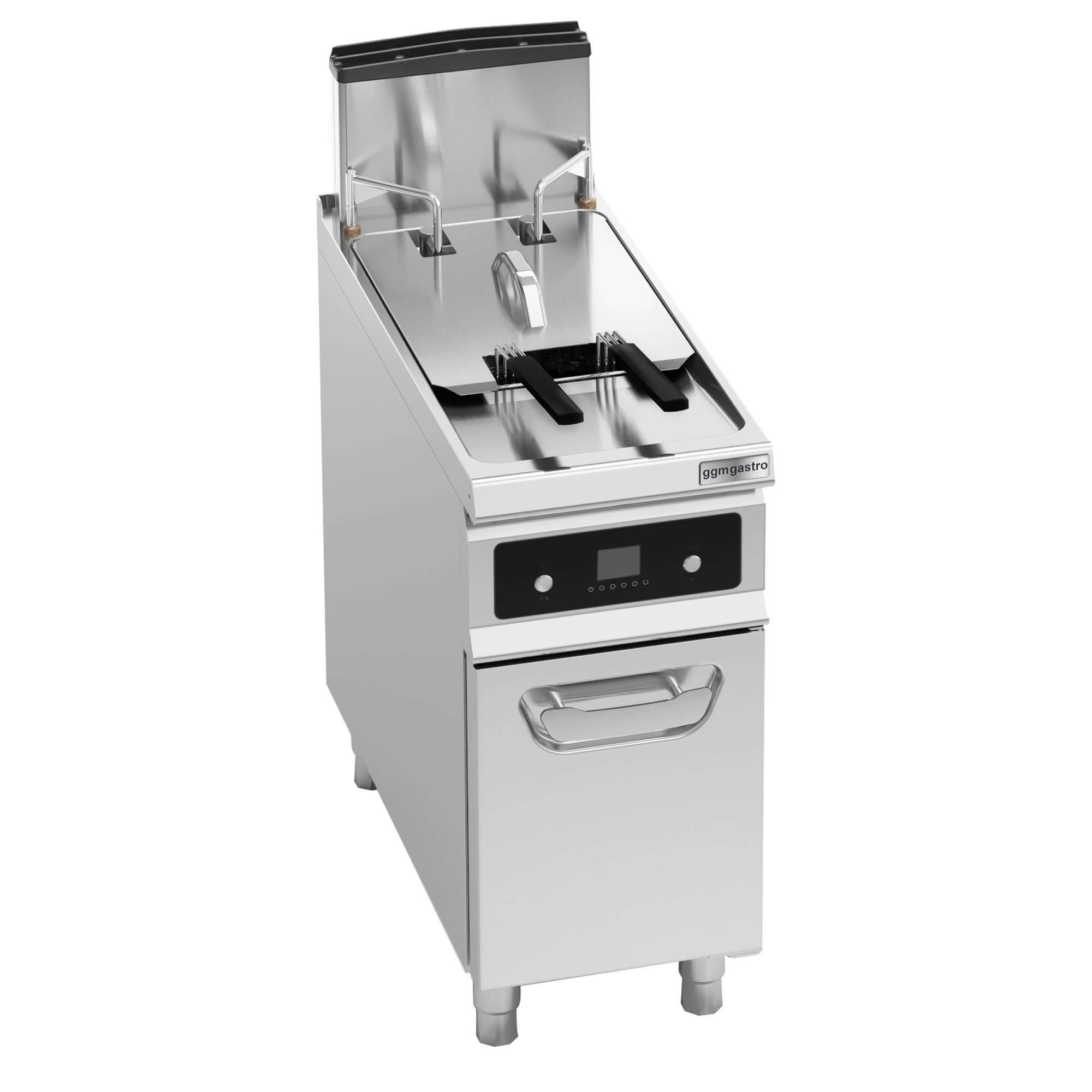 Automatic gas fryer 20 liters - with oil filtration system and automatic basket lift