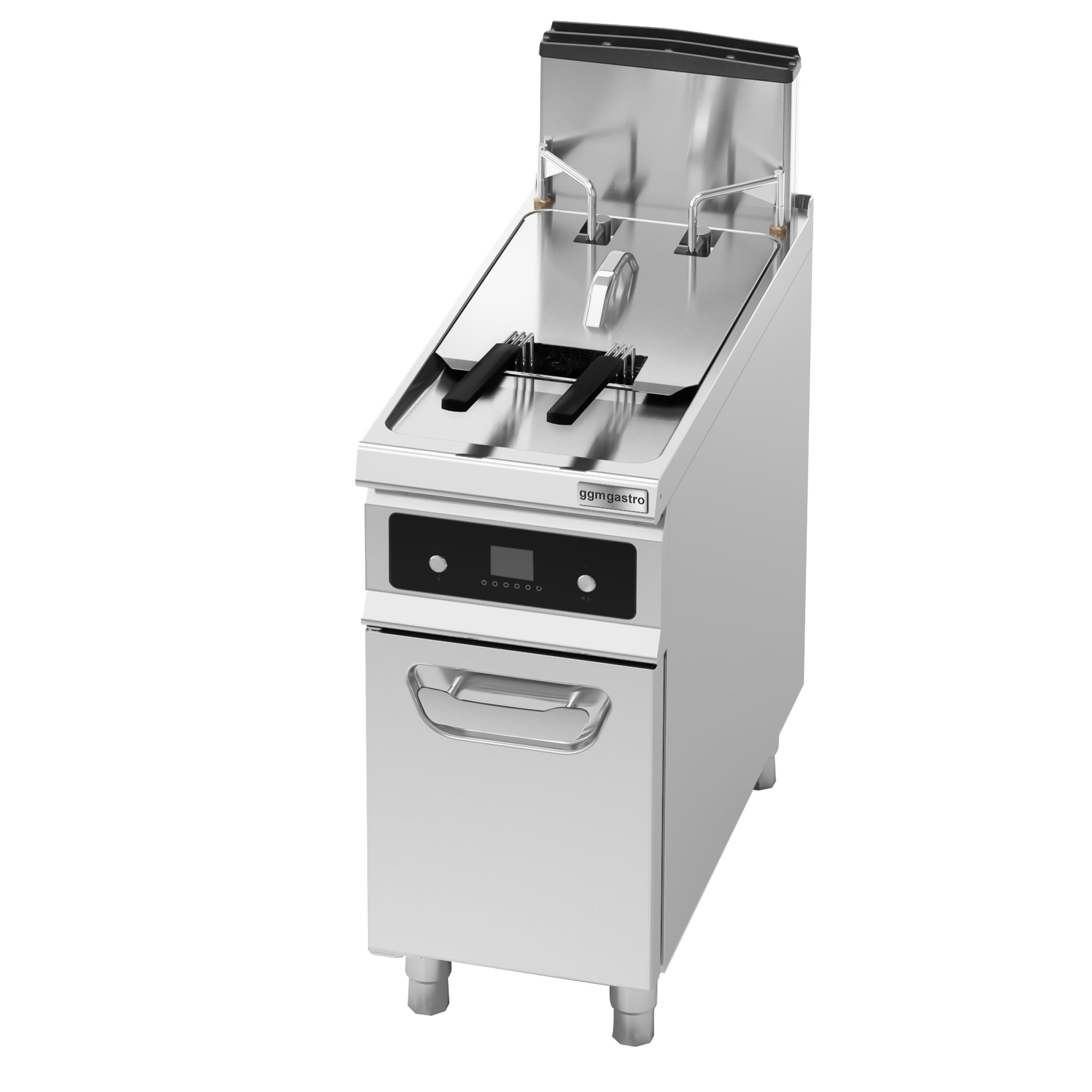 Automatic gas fryer 20 liters - with oil filtration system and automatic basket lift