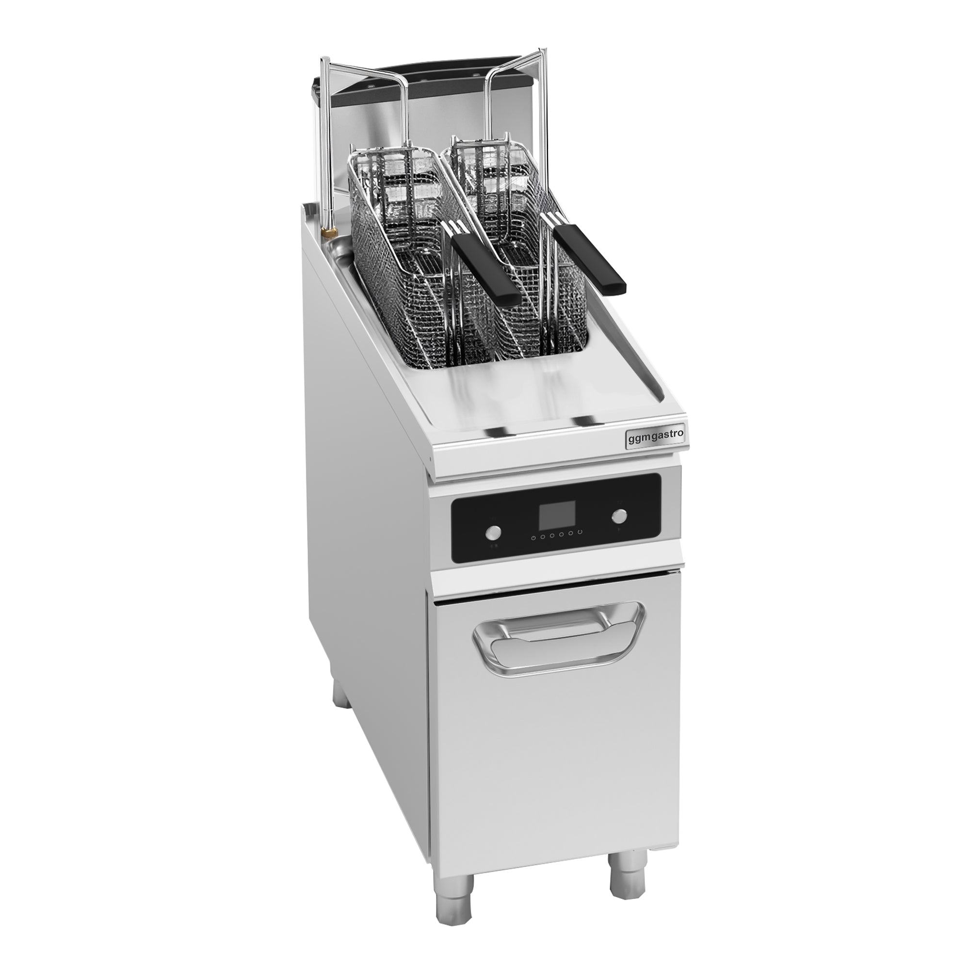 Automatic gas fryer 20 liters - with oil filtration system and automatic basket lift