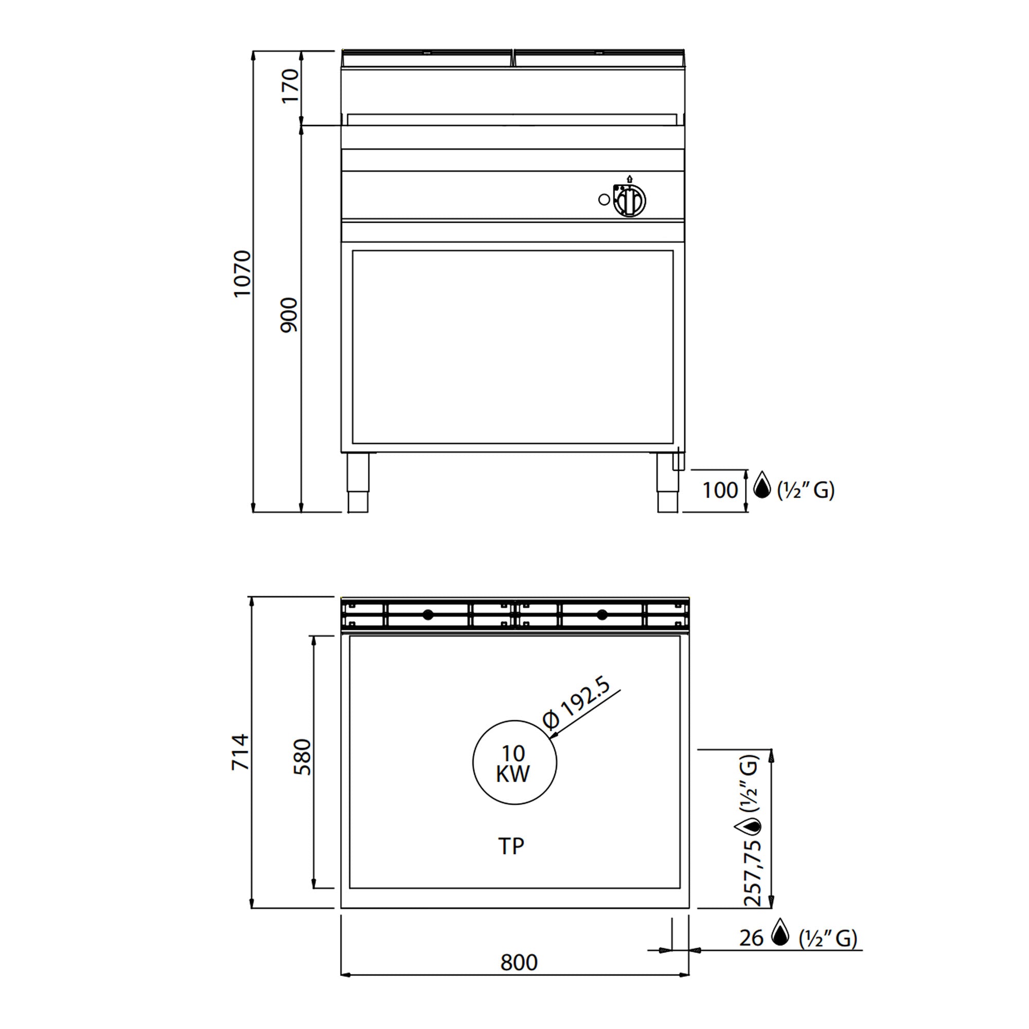 Печка с нагревателни плочи (10 kW)