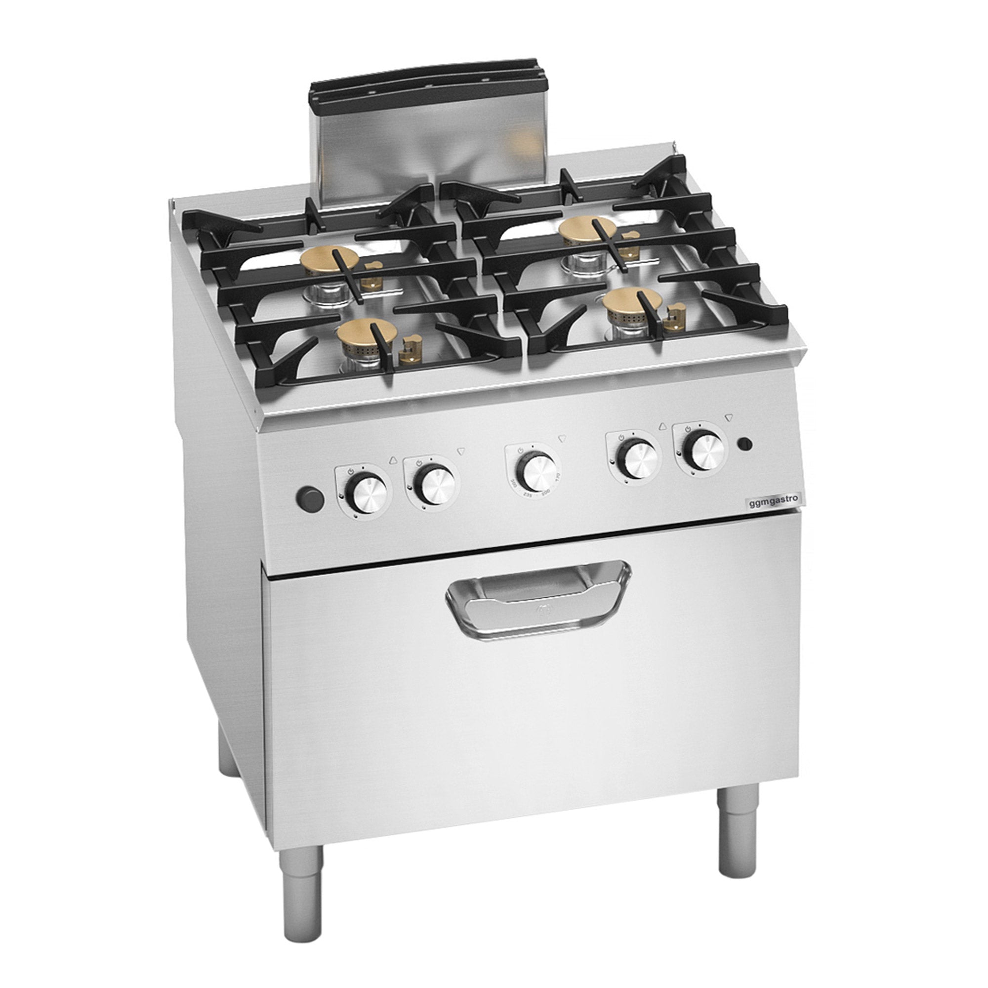 Газова готварска печка - 31,8 kW - 4 горелки- вкл. газова фурна - 7,8 kW