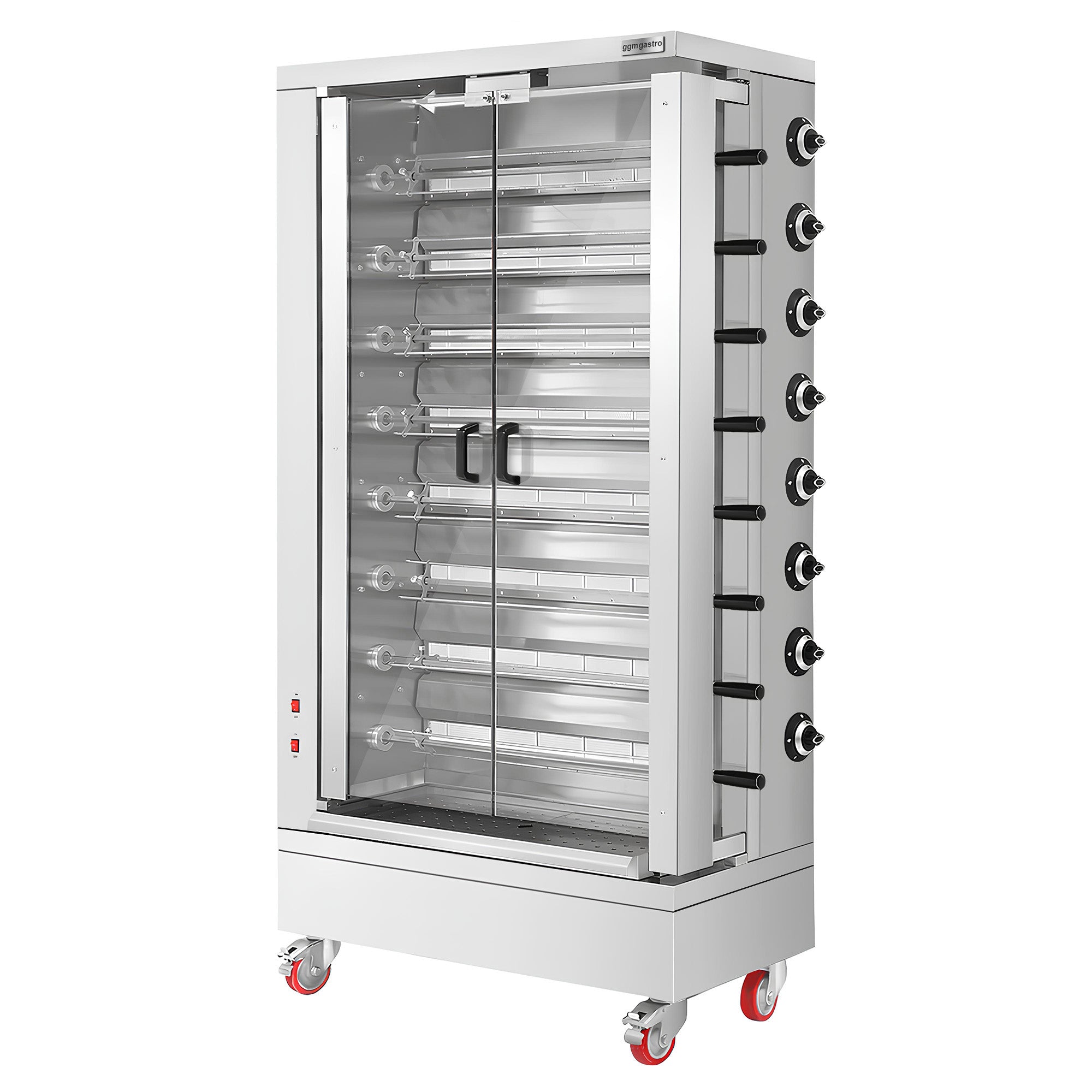 Gas grill for chickens ECO - 51.73 kW - with 8 skewers for 48 chickens