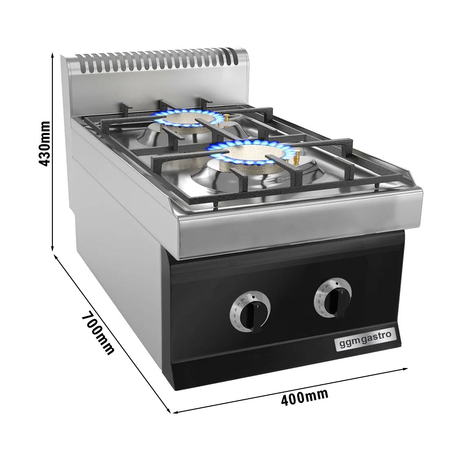 Газови котлони с 2 горелки (10 kW) с пилотен пламък