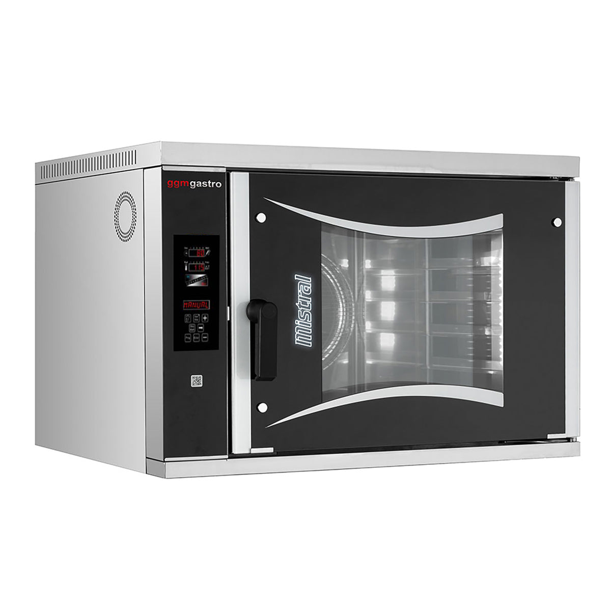 Gas convection oven - 6x EN 60 x 40 cm - including hood and base